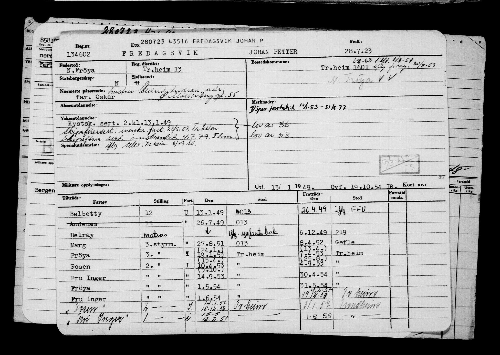 Direktoratet for sjømenn, AV/RA-S-3545/G/Gb/L0221: Hovedkort, 1923, p. 384