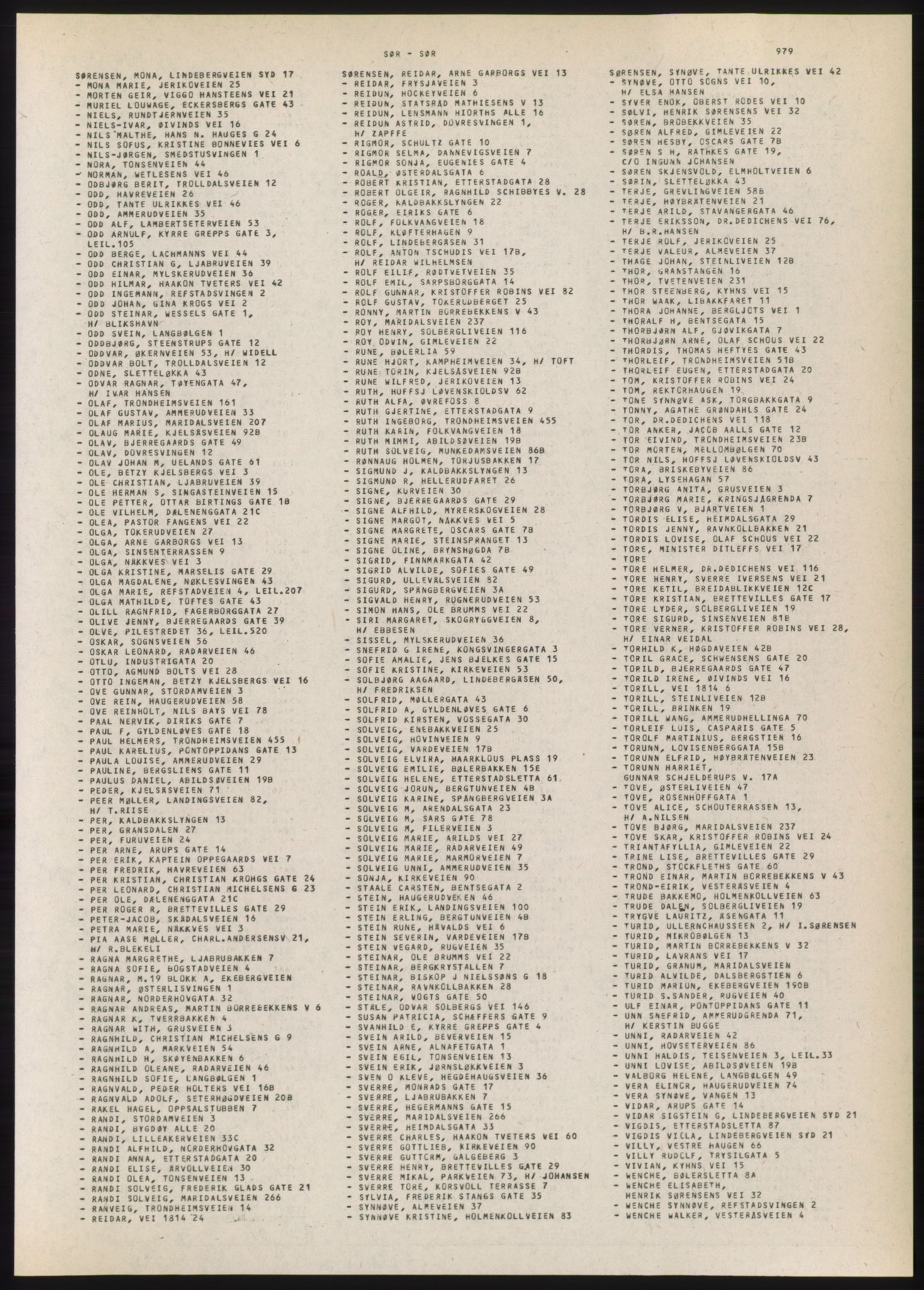 Kristiania/Oslo adressebok, PUBL/-, 1980-1981, p. 979