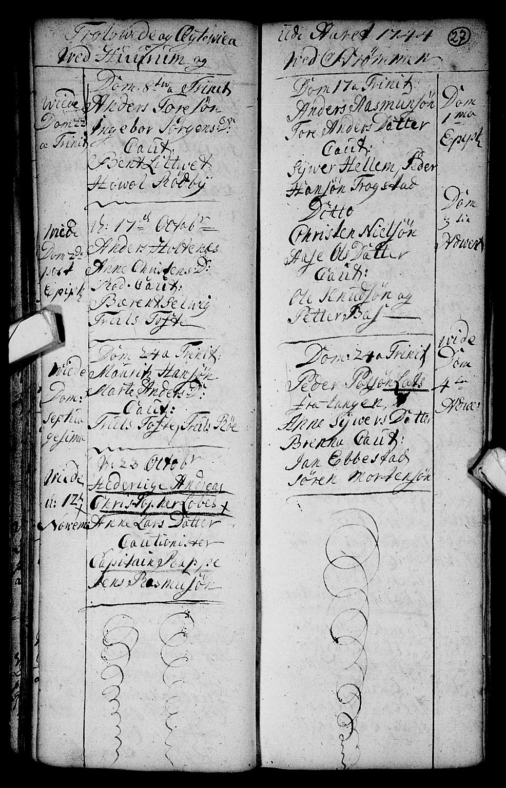 Hurum kirkebøker, AV/SAKO-A-229/F/Fa/L0003: Parish register (official) no. 3, 1733-1757, p. 27