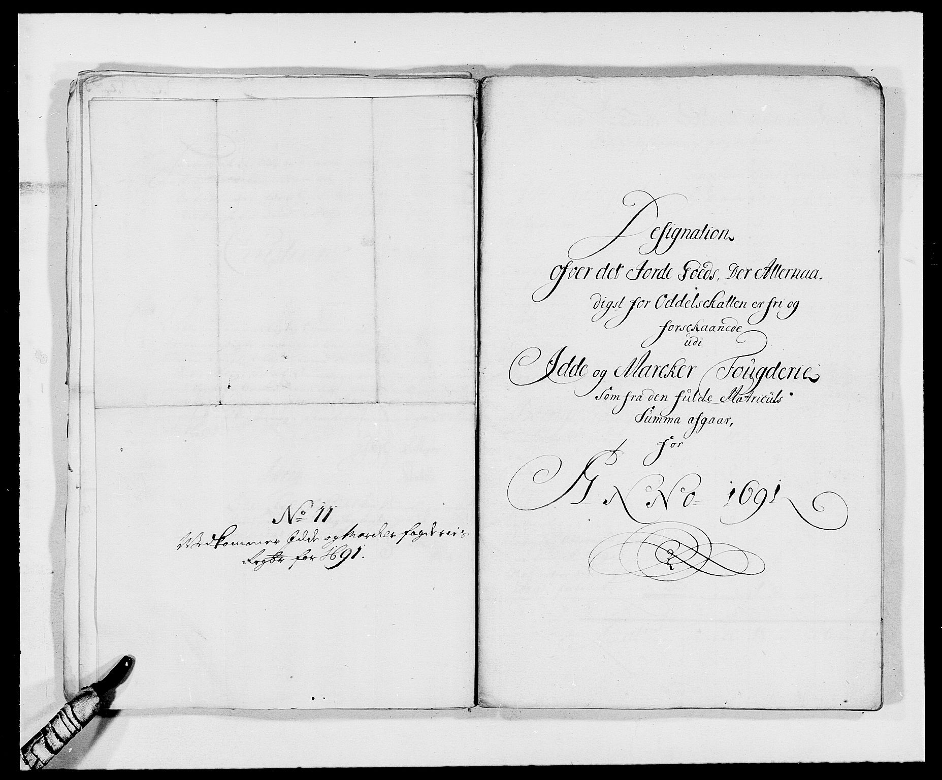 Rentekammeret inntil 1814, Reviderte regnskaper, Fogderegnskap, RA/EA-4092/R01/L0010: Fogderegnskap Idd og Marker, 1690-1691, p. 86