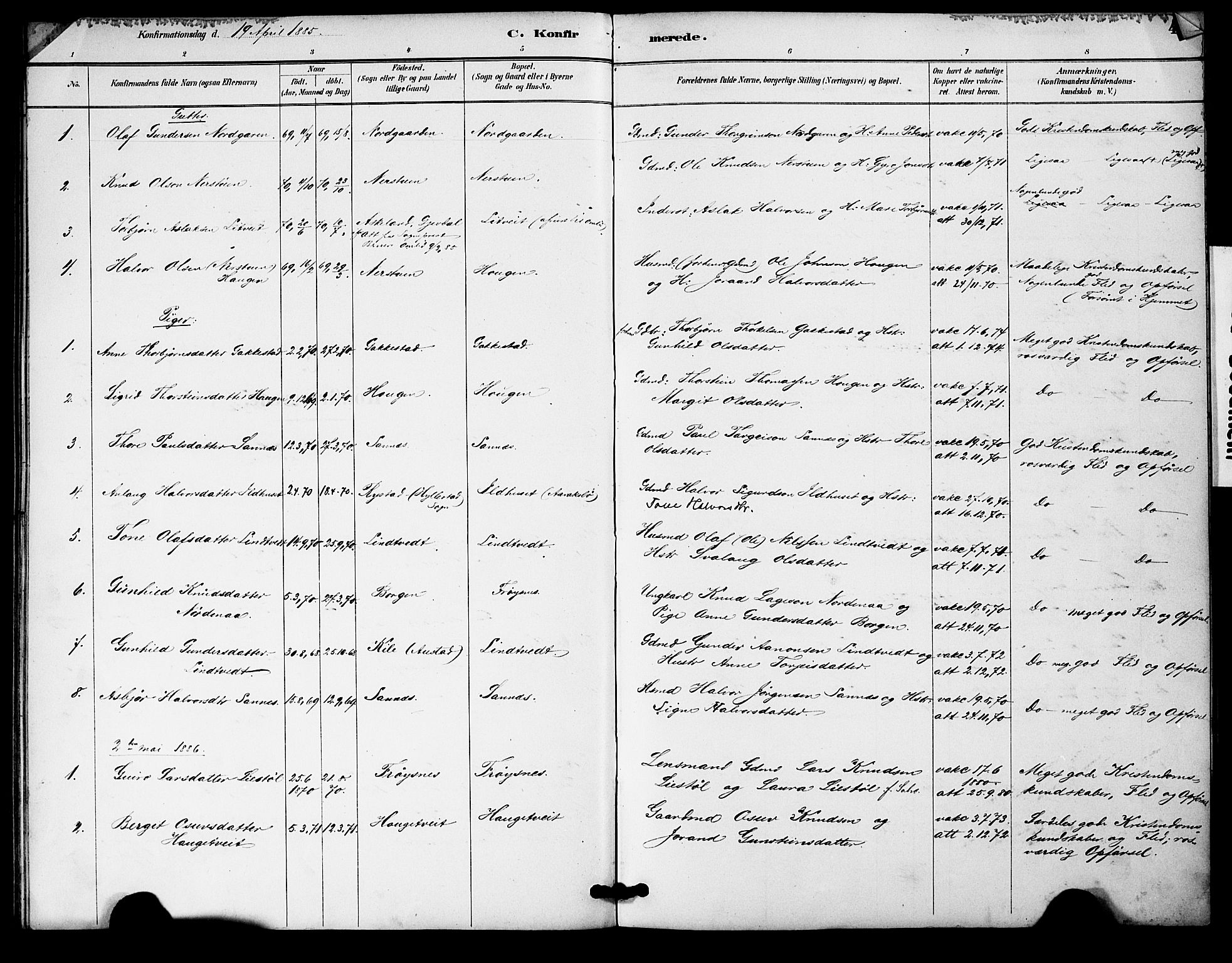 Bygland sokneprestkontor, AV/SAK-1111-0006/F/Fa/Fac/L0001: Parish register (official) no. A 1, 1885-1909, p. 40