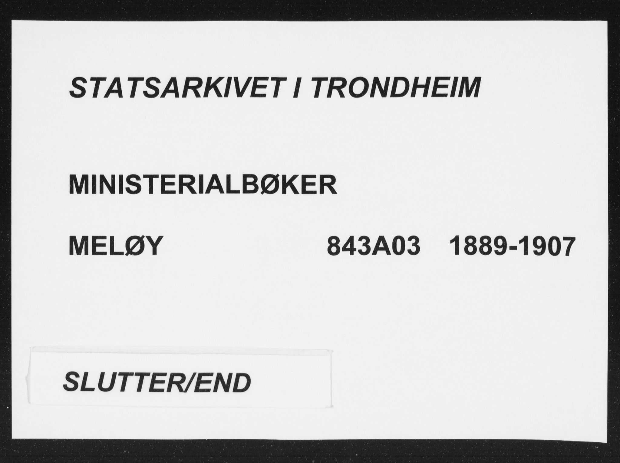 Ministerialprotokoller, klokkerbøker og fødselsregistre - Nordland, SAT/A-1459/843/L0628: Parish register (official) no. 843A03, 1889-1907