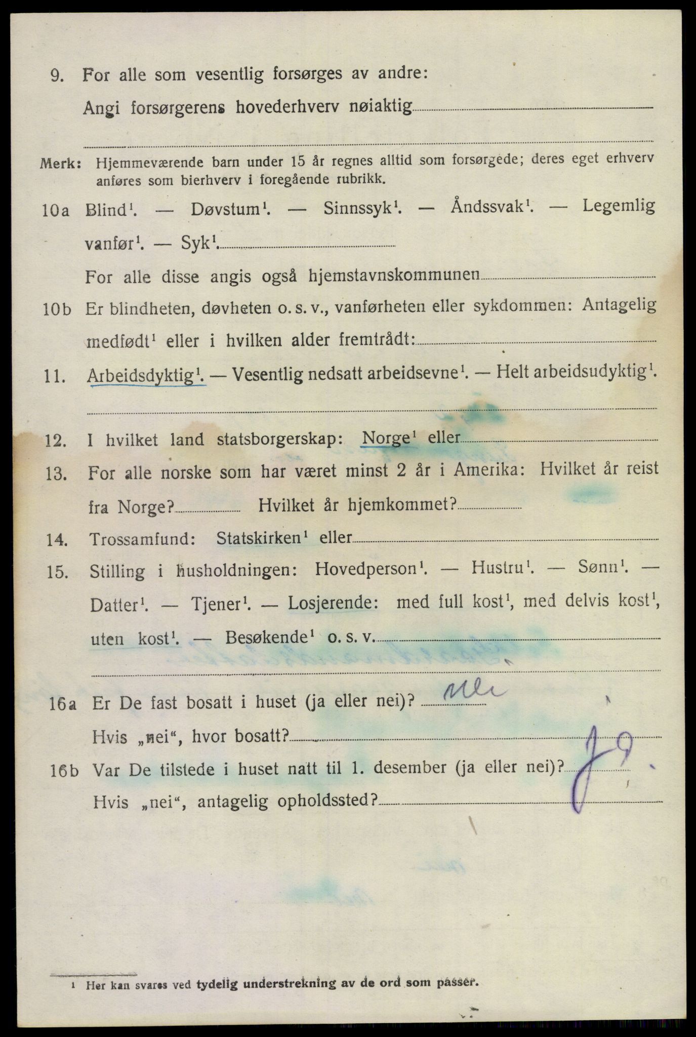 SAKO, 1920 census for Lier, 1920, p. 20015