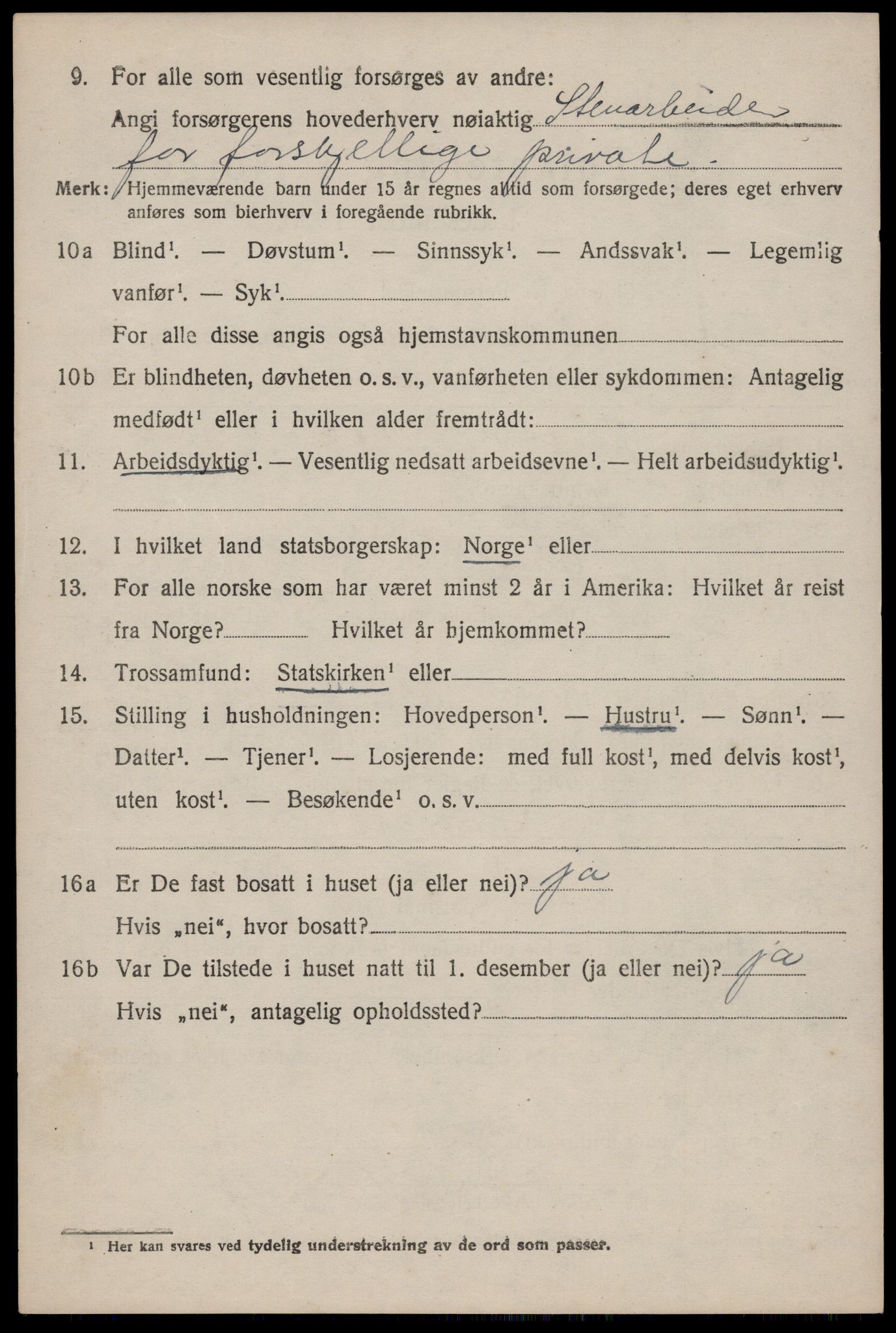 SAST, 1920 census for Skåre, 1920, p. 6827