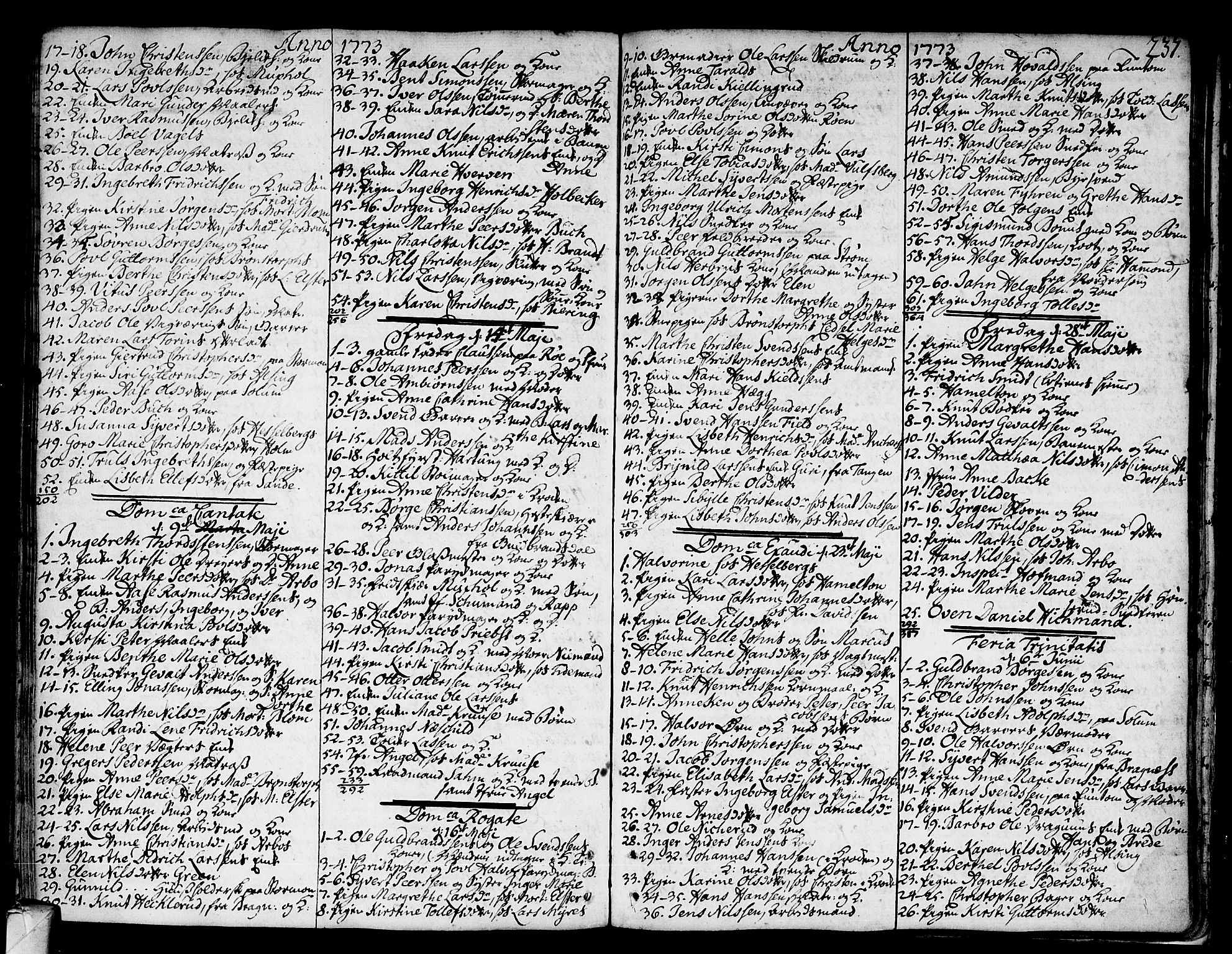 Strømsø kirkebøker, AV/SAKO-A-246/F/Fa/L0008: Parish register (official) no. I 8, 1748-1774, p. 237