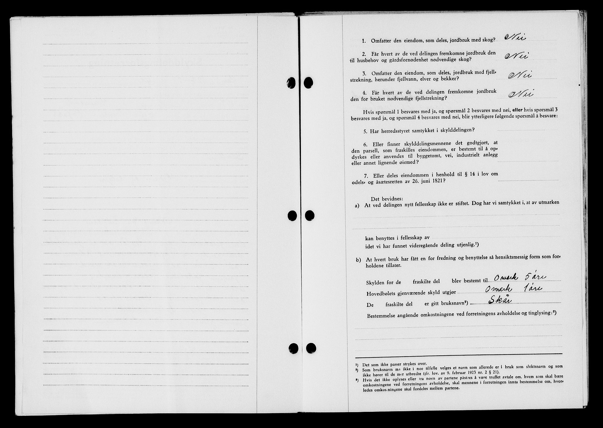 Flekkefjord sorenskriveri, AV/SAK-1221-0001/G/Gb/Gba/L0057: Mortgage book no. A-5, 1941-1942, Diary no: : 856/1941