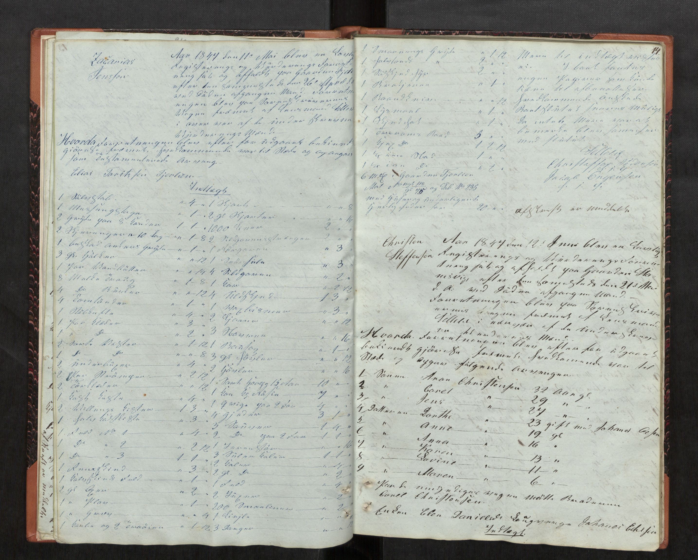 Salten sorenskriveri, AV/SAT-A-4578/1/3/3C/L0002: Skifteregistreringsprotokoll, 1846-1851, p. 14