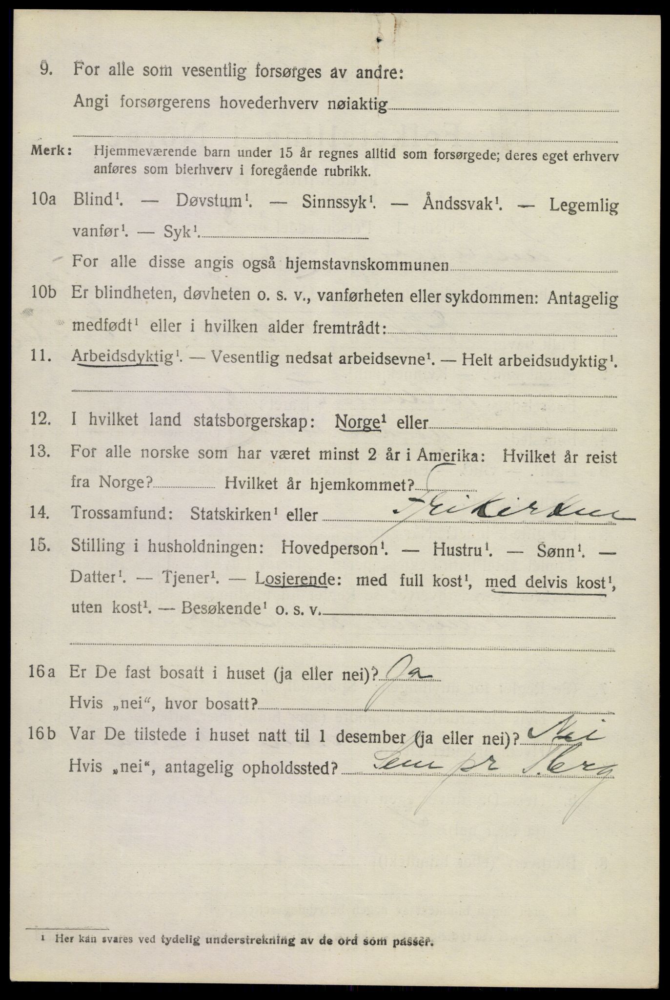 SAKO, 1920 census for Sandeherred, 1920, p. 5233