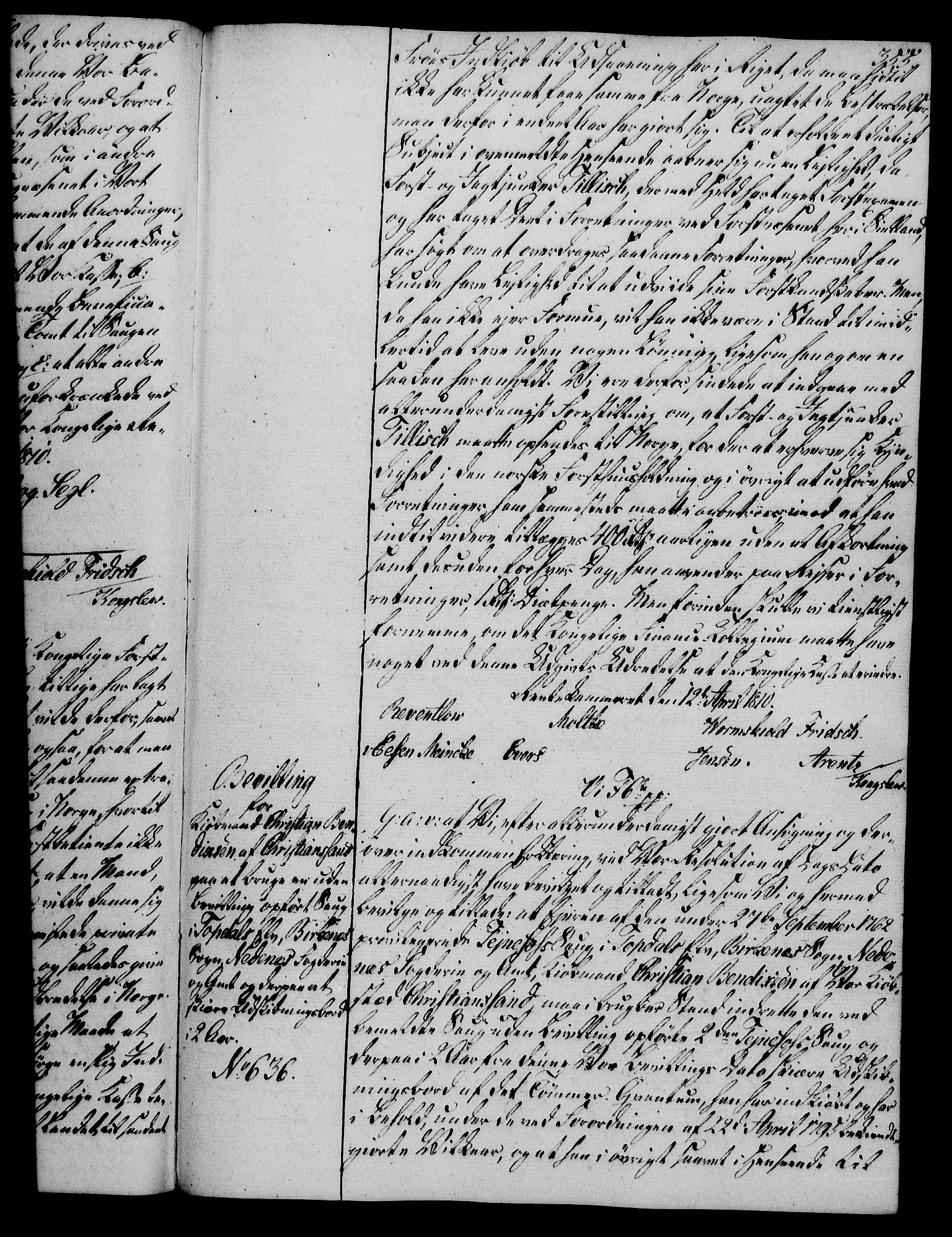 Rentekammeret, Kammerkanselliet, AV/RA-EA-3111/G/Gg/Gga/L0019: Norsk ekspedisjonsprotokoll med register (merket RK 53.19), 1807-1810, p. 355