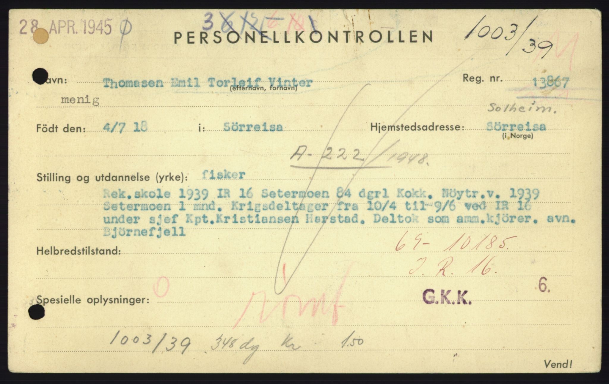 Forsvaret, Troms infanteriregiment nr. 16, AV/RA-RAFA-3146/P/Pa/L0023: Rulleblad for regimentets menige mannskaper, årsklasse 1939, 1939, p. 1295