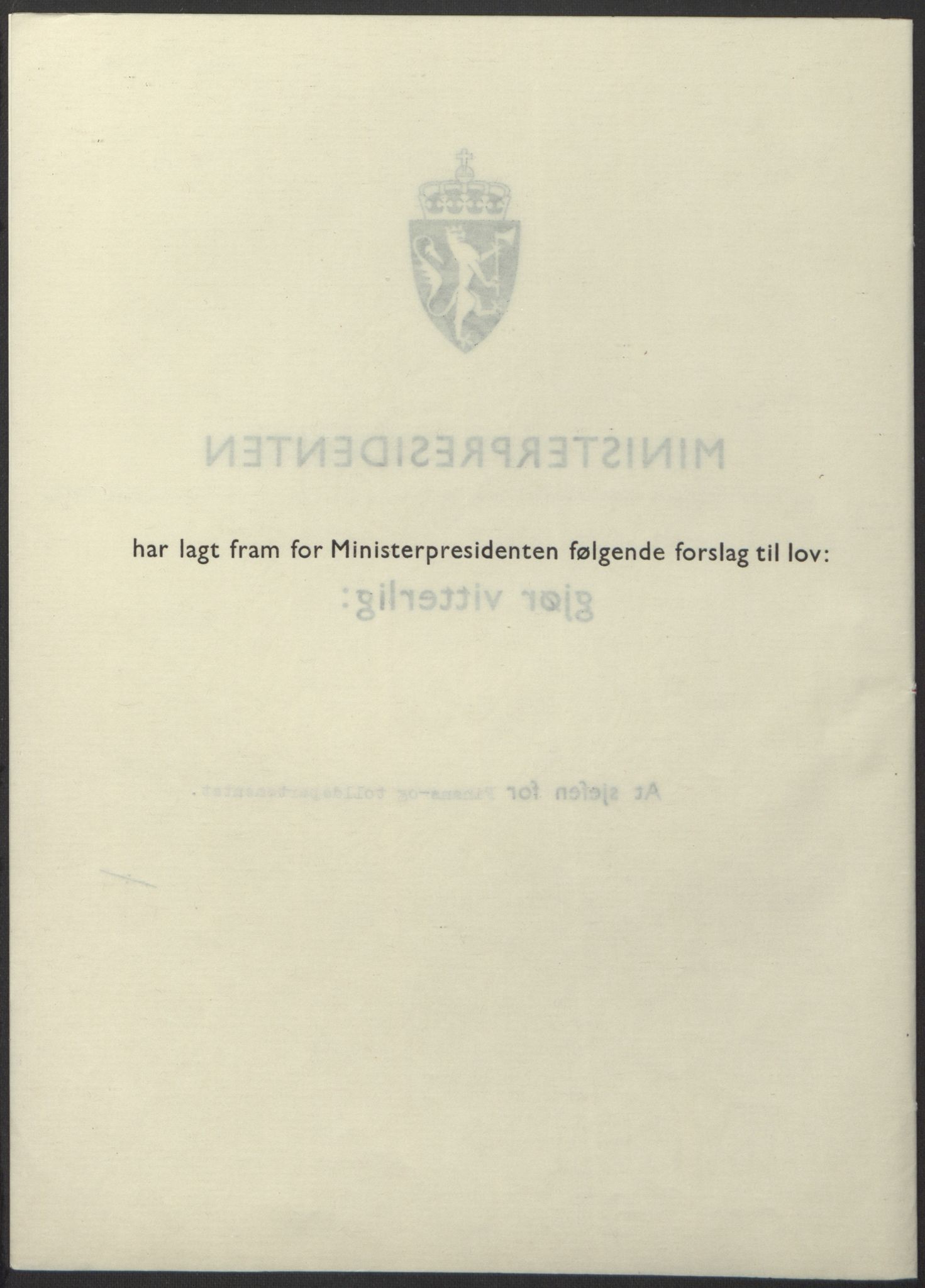 NS-administrasjonen 1940-1945 (Statsrådsekretariatet, de kommisariske statsråder mm), RA/S-4279/D/Db/L0098: Lover II, 1942, p. 35
