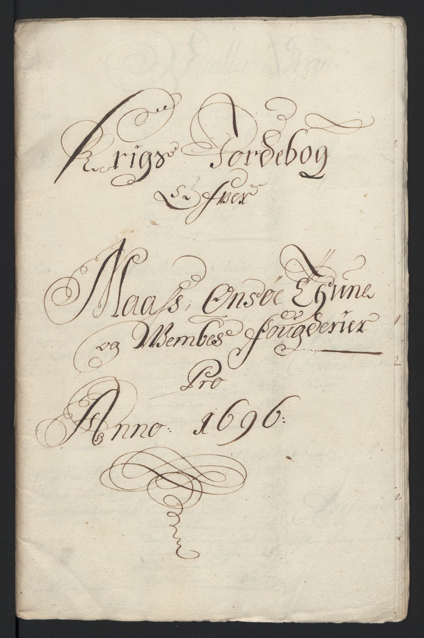 Rentekammeret inntil 1814, Reviderte regnskaper, Fogderegnskap, RA/EA-4092/R04/L0124: Fogderegnskap Moss, Onsøy, Tune, Veme og Åbygge, 1696, p. 77