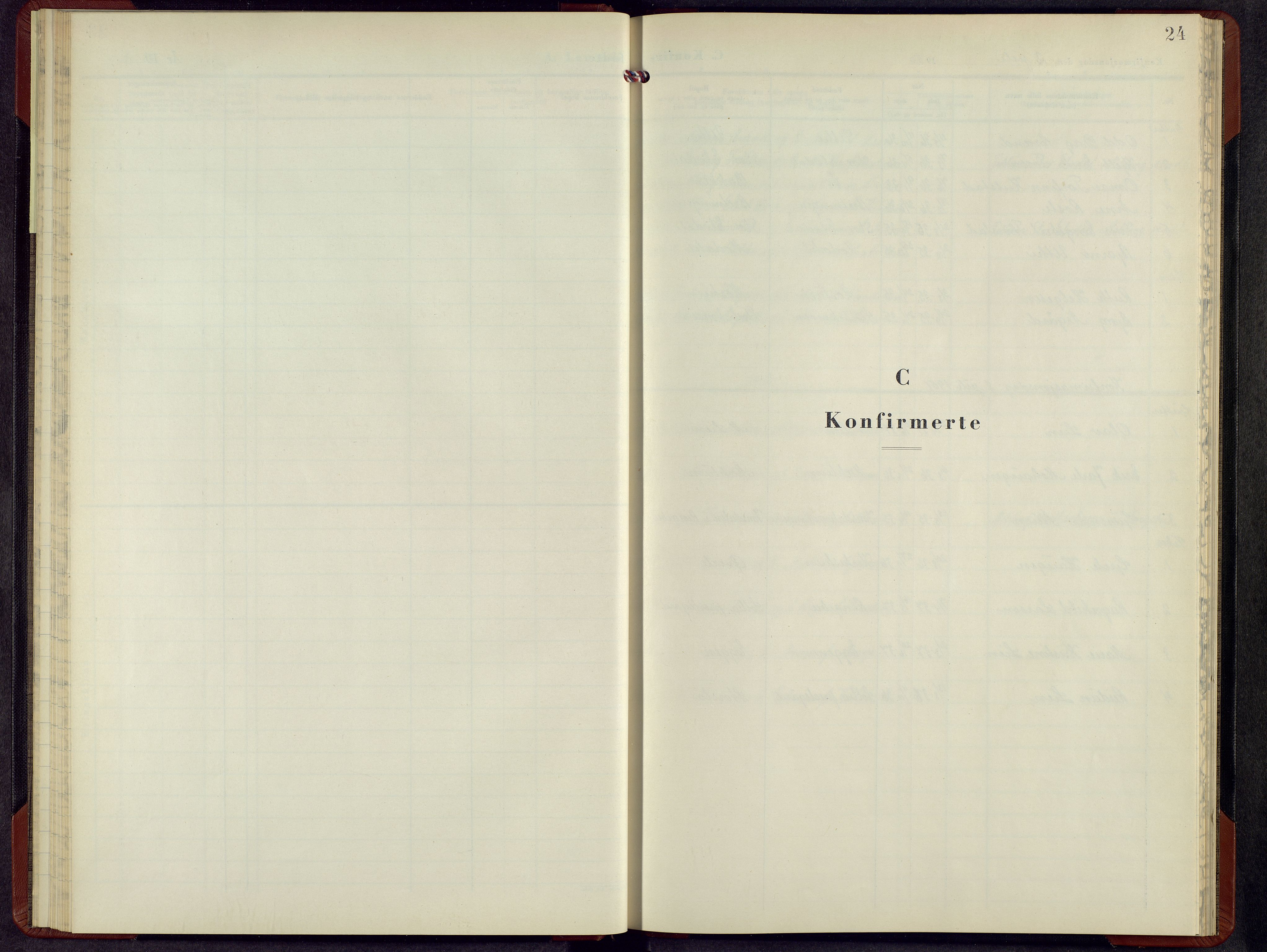 Sollia prestekontor, AV/SAH-PREST-050/H/Ha/Hab/L0005: Parish register (copy) no. 5, 1950-1960, p. 24