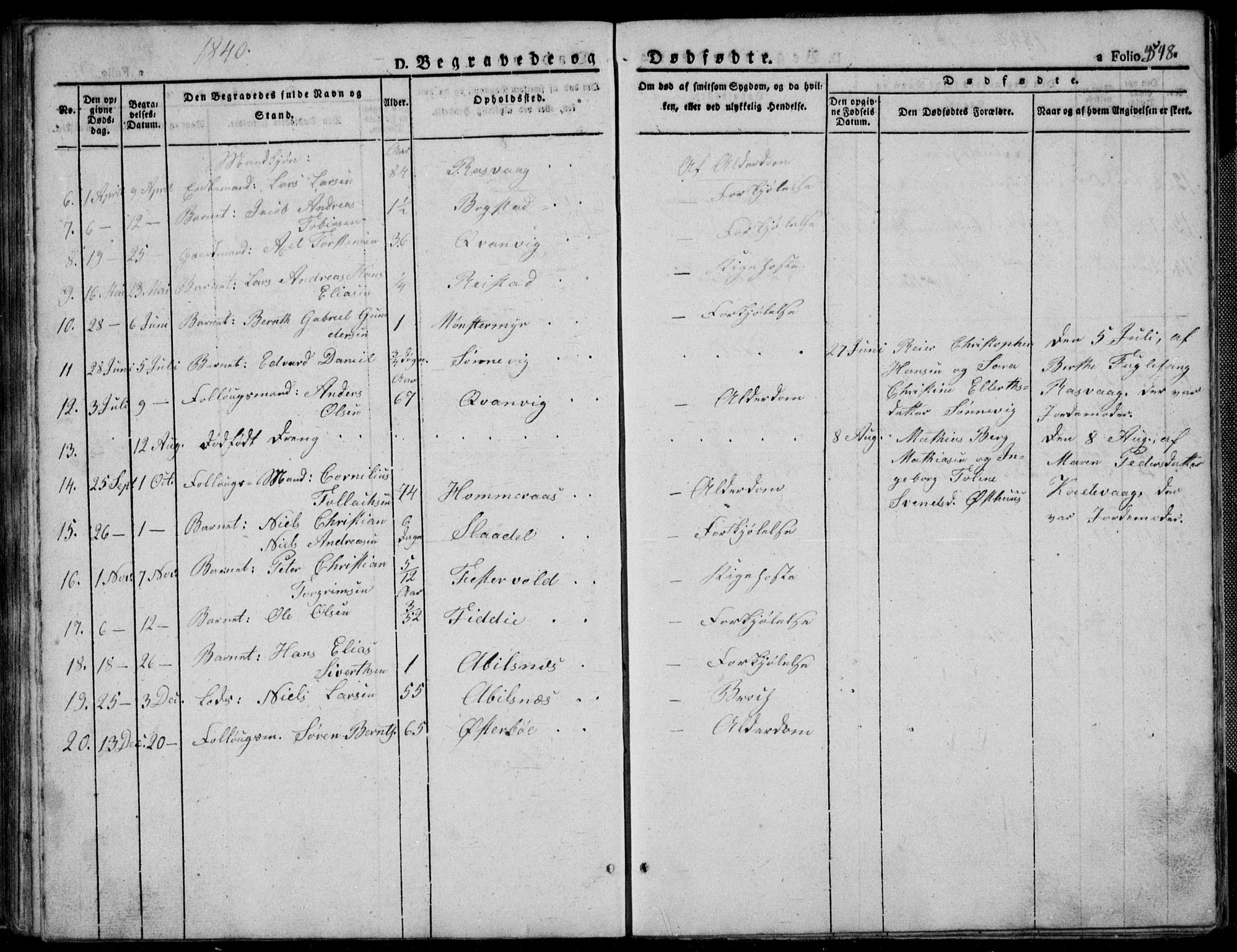Flekkefjord sokneprestkontor, SAK/1111-0012/F/Fb/Fbb/L0002: Parish register (copy) no. B 2b, 1831-1866, p. 548