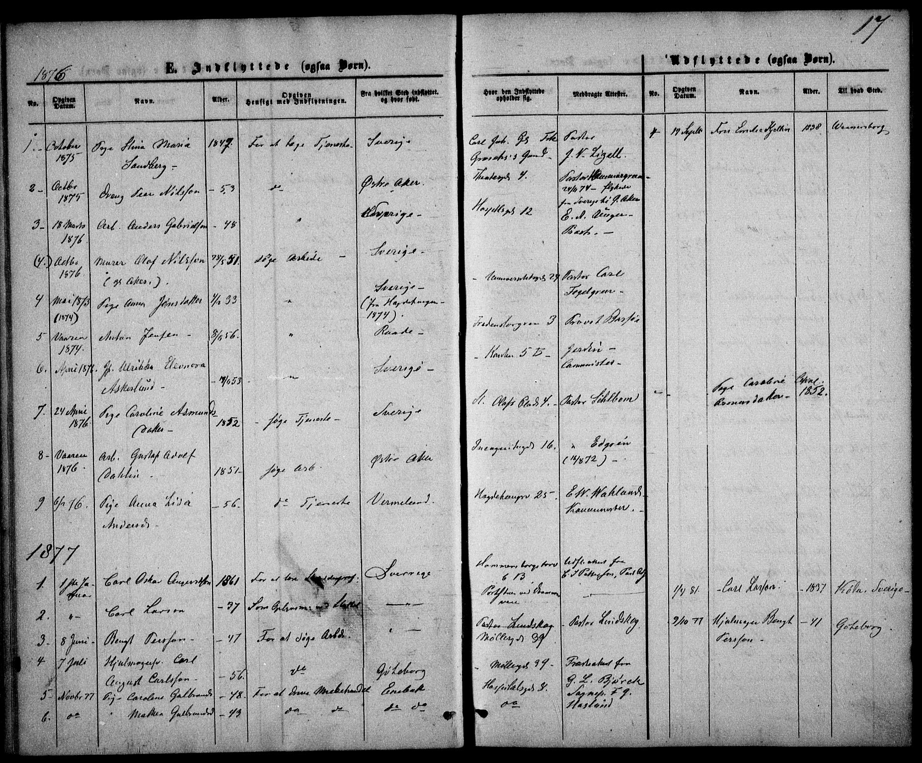 Trefoldighet prestekontor Kirkebøker, SAO/A-10882/F/Fe/L0001: Parish register (official) no. V 1, 1858-1887, p. 17