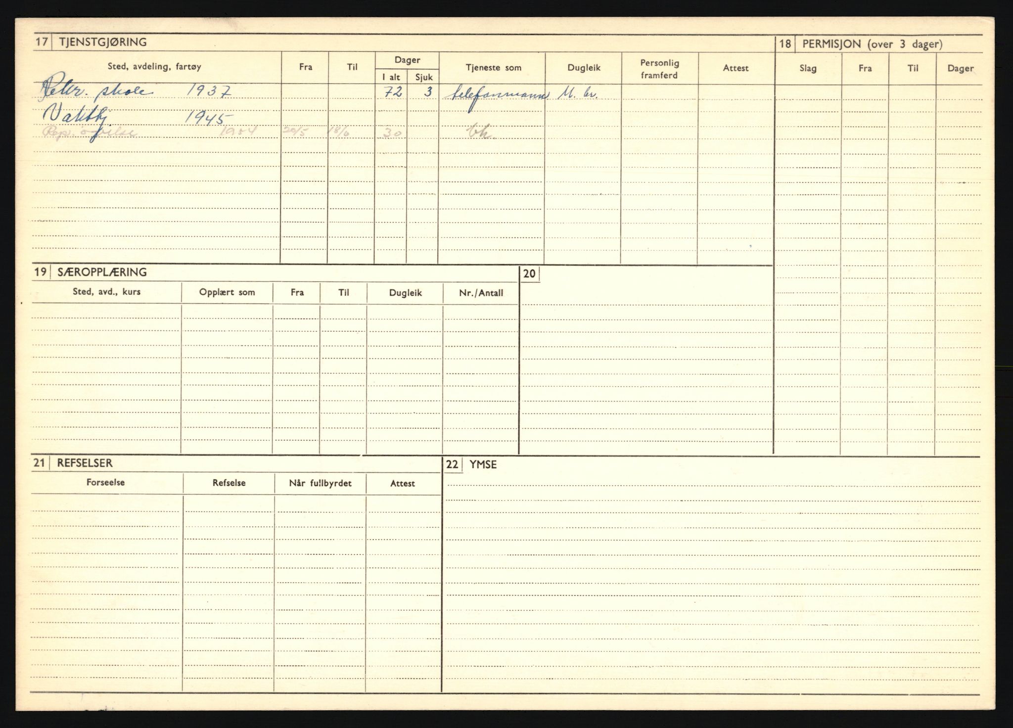 Forsvaret, Troms infanteriregiment nr. 16, AV/RA-RAFA-3146/P/Pa/L0020: Rulleblad for regimentets menige mannskaper, årsklasse 1936, 1936, p. 1302