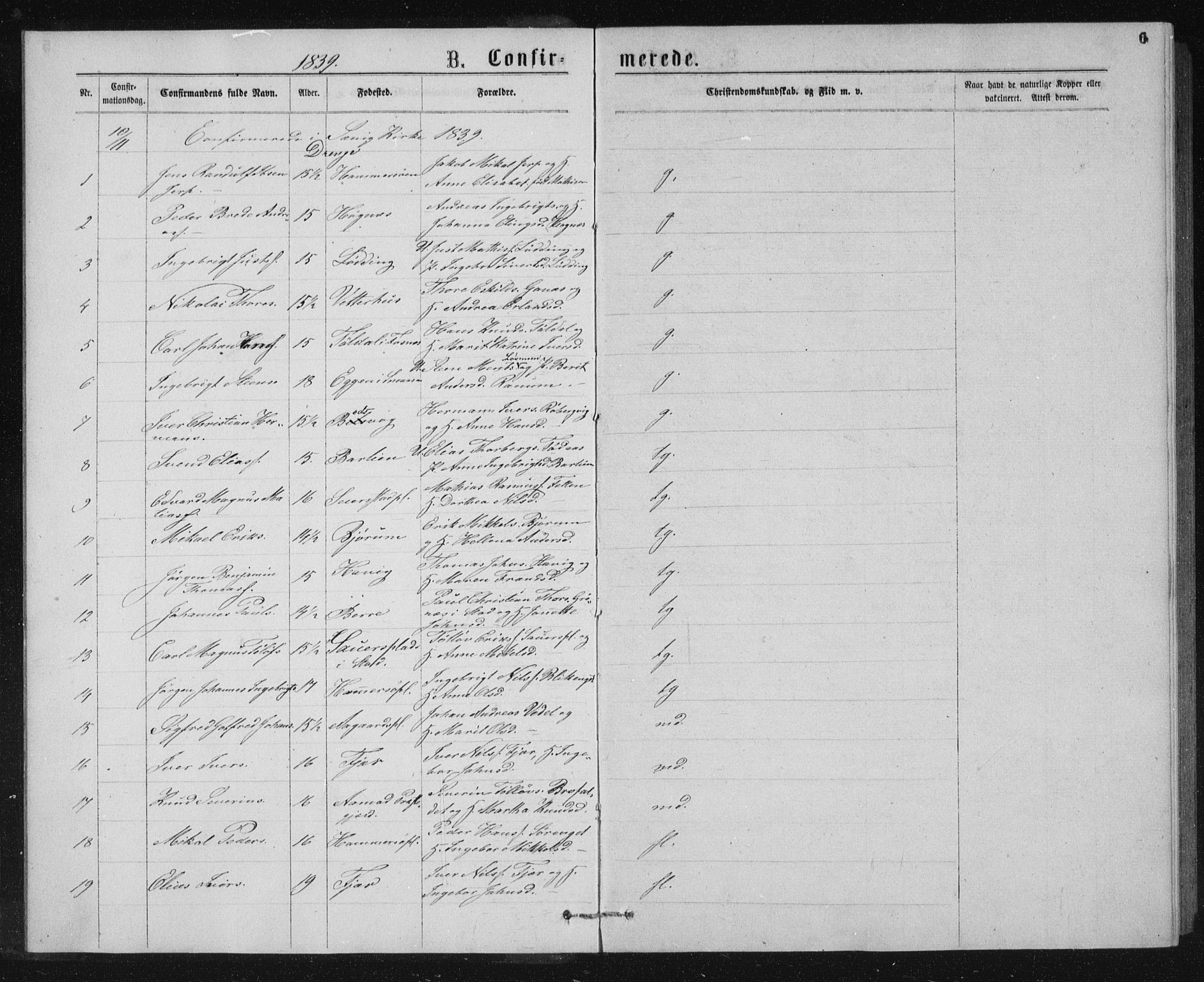 Ministerialprotokoller, klokkerbøker og fødselsregistre - Nord-Trøndelag, SAT/A-1458/768/L0567: Parish register (official) no. 768A02, 1837-1865, p. 6