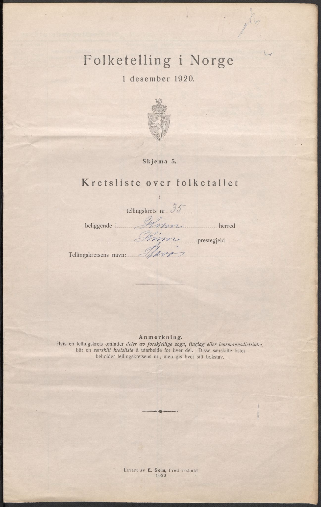 SAB, 1920 census for Kinn, 1920, p. 106