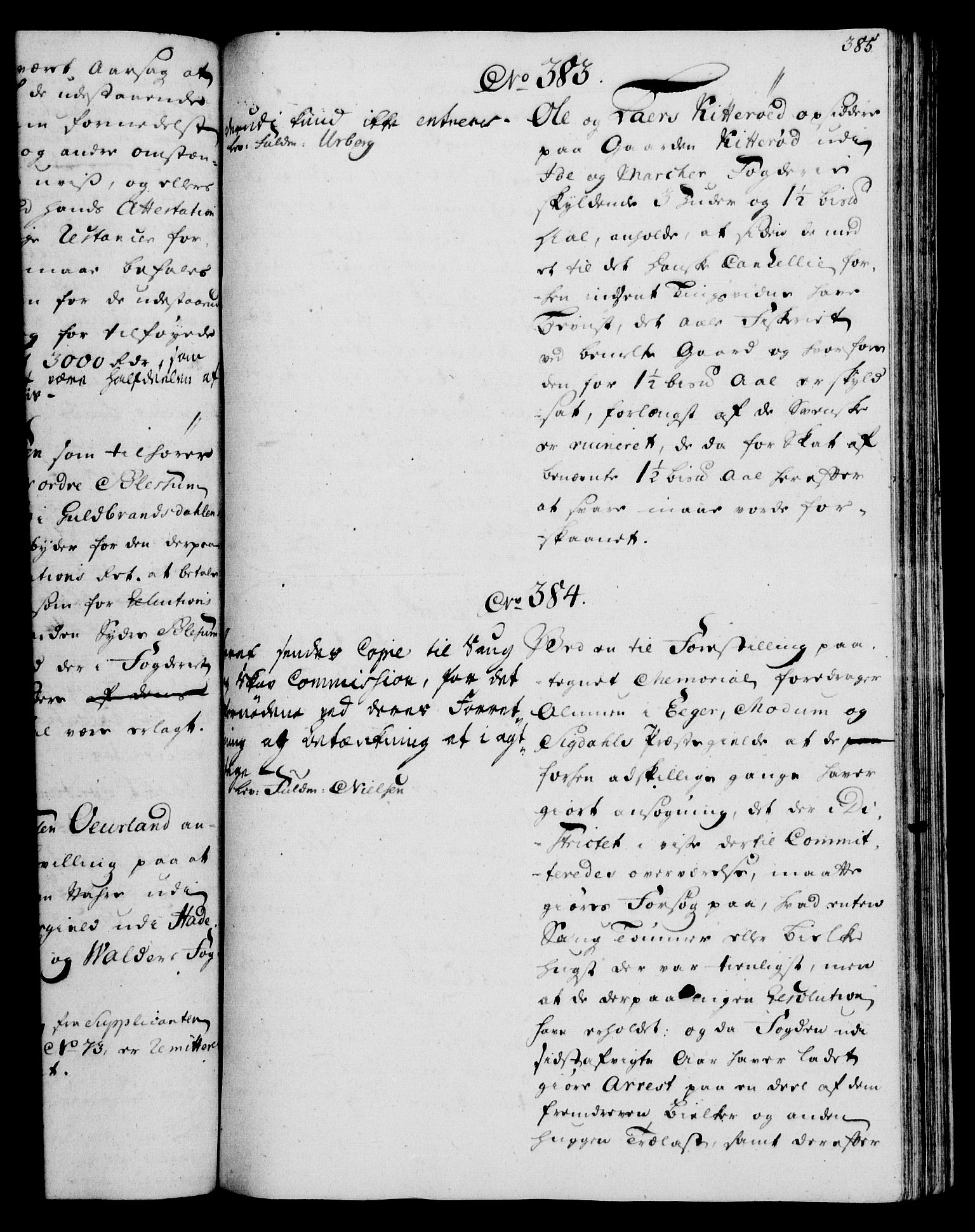 Rentekammeret, Kammerkanselliet, RA/EA-3111/G/Gh/Gha/L0031: Norsk ekstraktmemorialprotokoll (merket RK 53.76), 1751-1753, p. 385