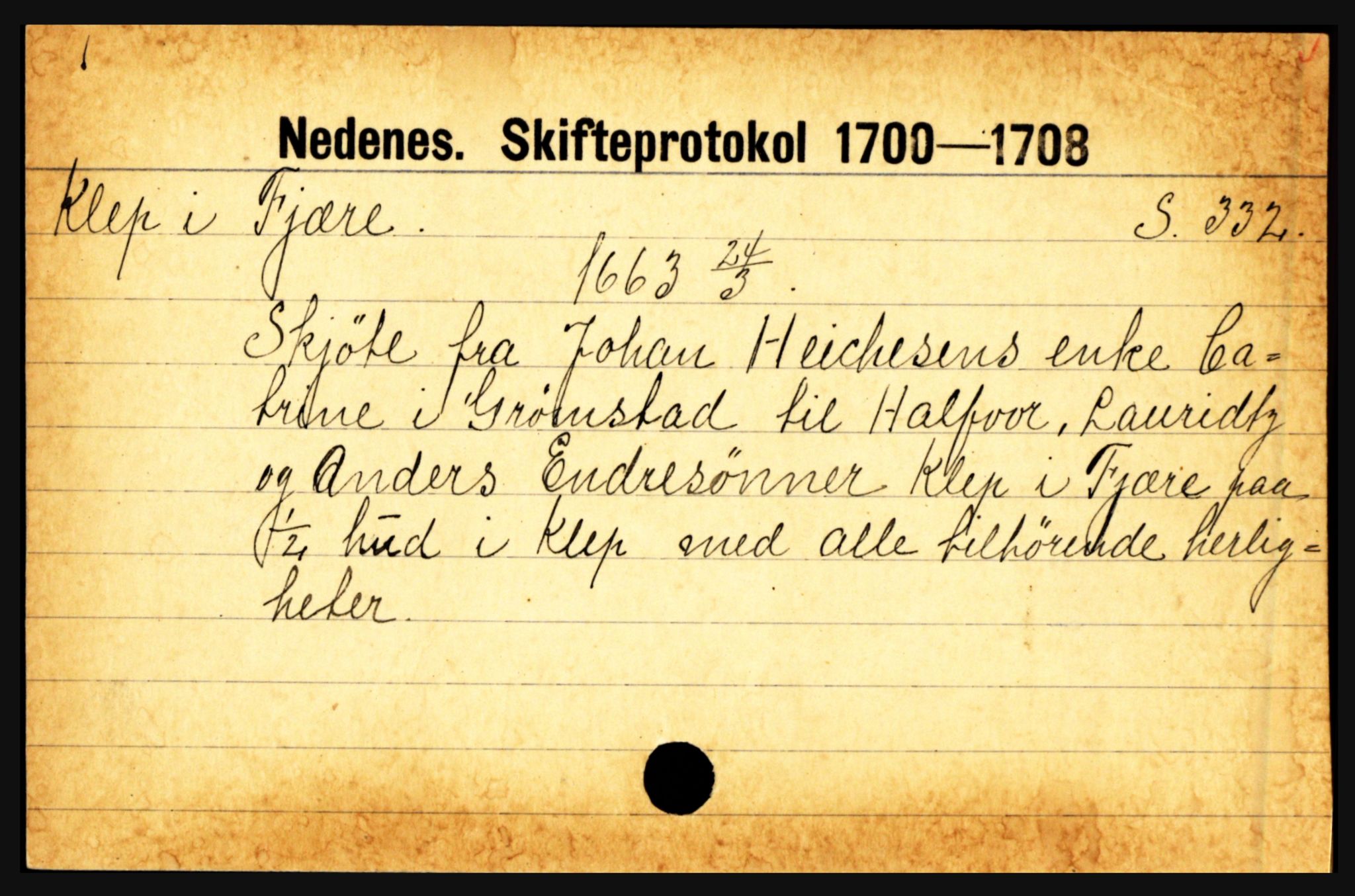 Nedenes sorenskriveri før 1824, AV/SAK-1221-0007/H, p. 14813