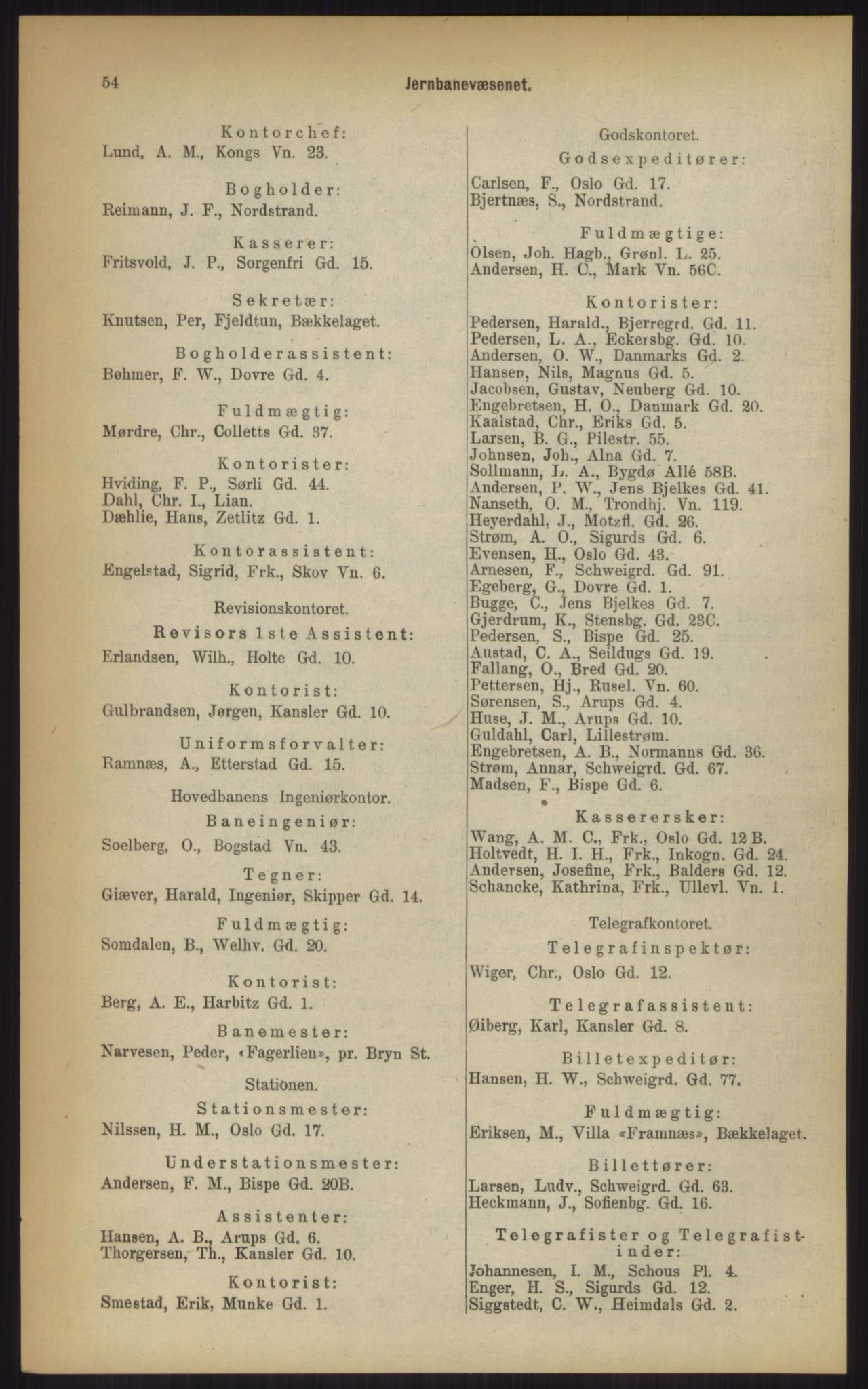 Kristiania/Oslo adressebok, PUBL/-, 1903, p. 54