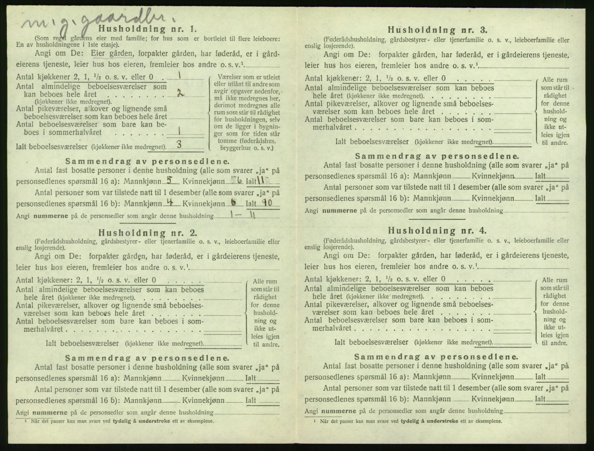 SAT, 1920 census for Sykkylven, 1920, p. 818