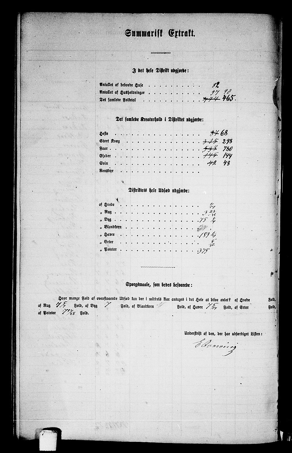 RA, 1865 census for Sparbu, 1865, p. 220