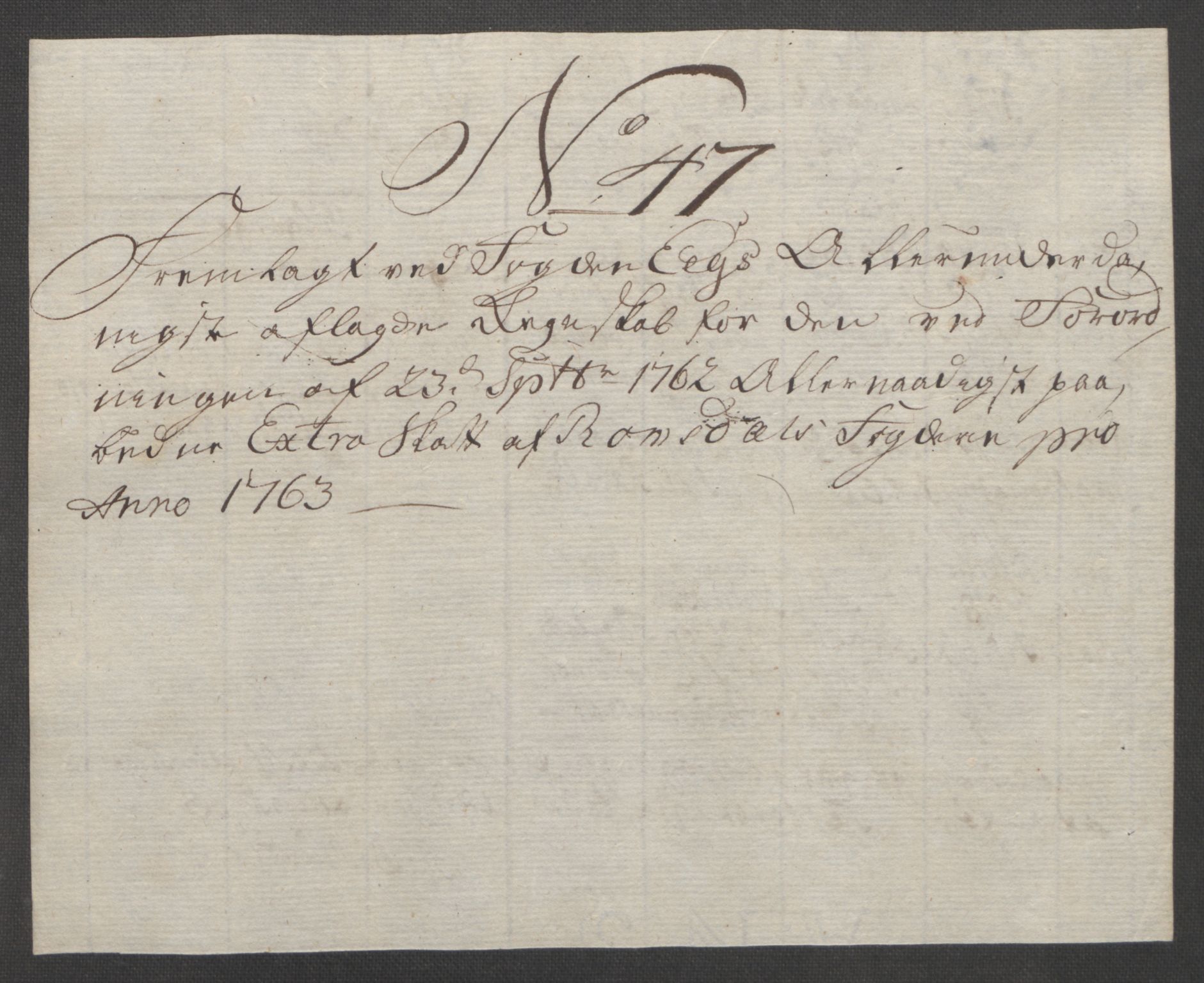 Rentekammeret inntil 1814, Reviderte regnskaper, Fogderegnskap, RA/EA-4092/R55/L3730: Ekstraskatten Romsdal, 1762-1763, p. 465