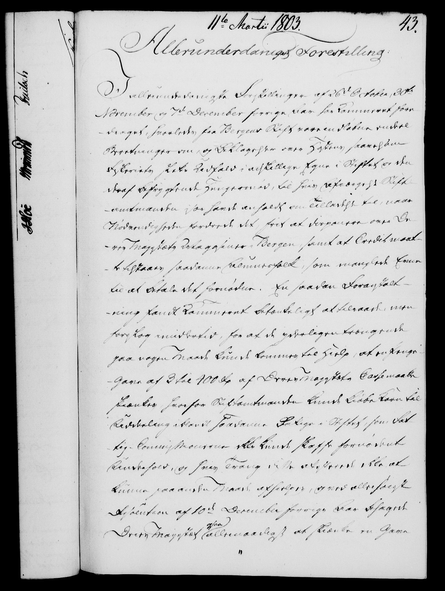 Rentekammeret, Kammerkanselliet, AV/RA-EA-3111/G/Gf/Gfa/L0085: Norsk relasjons- og resolusjonsprotokoll (merket RK 52.85), 1803, p. 283
