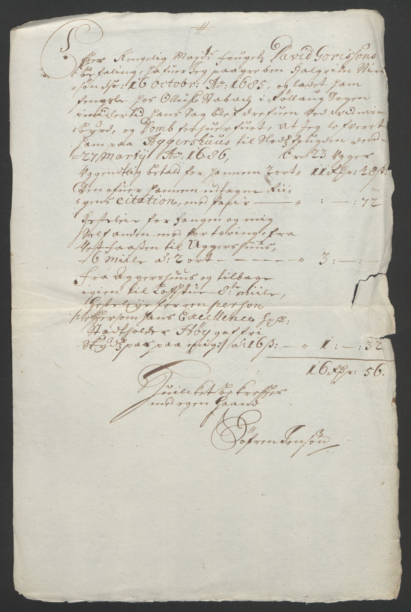 Rentekammeret inntil 1814, Reviderte regnskaper, Fogderegnskap, AV/RA-EA-4092/R24/L1572: Fogderegnskap Numedal og Sandsvær, 1679-1686, p. 252