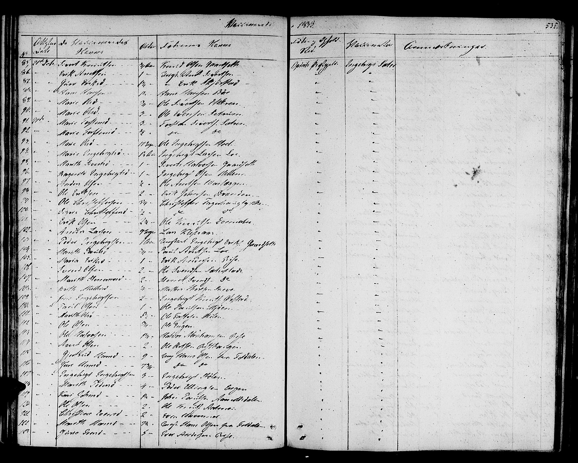 Ministerialprotokoller, klokkerbøker og fødselsregistre - Sør-Trøndelag, SAT/A-1456/678/L0897: Parish register (official) no. 678A06-07, 1821-1847, p. 535