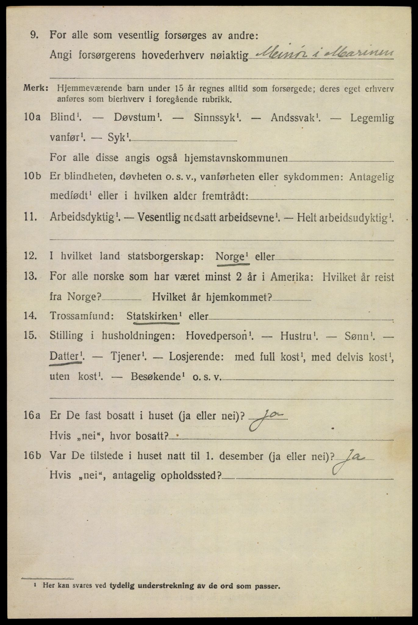 SAKO, 1920 census for Borre, 1920, p. 1401