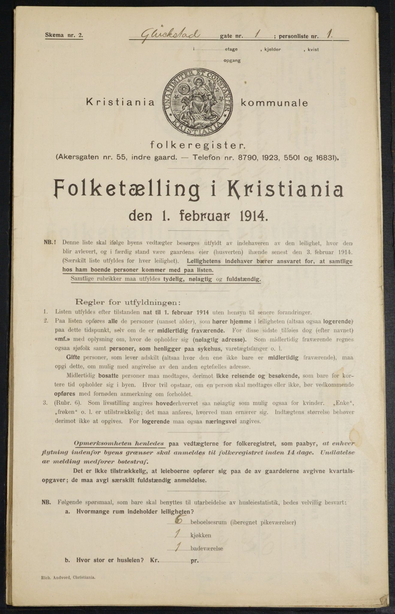 OBA, Municipal Census 1914 for Kristiania, 1914, p. 29500