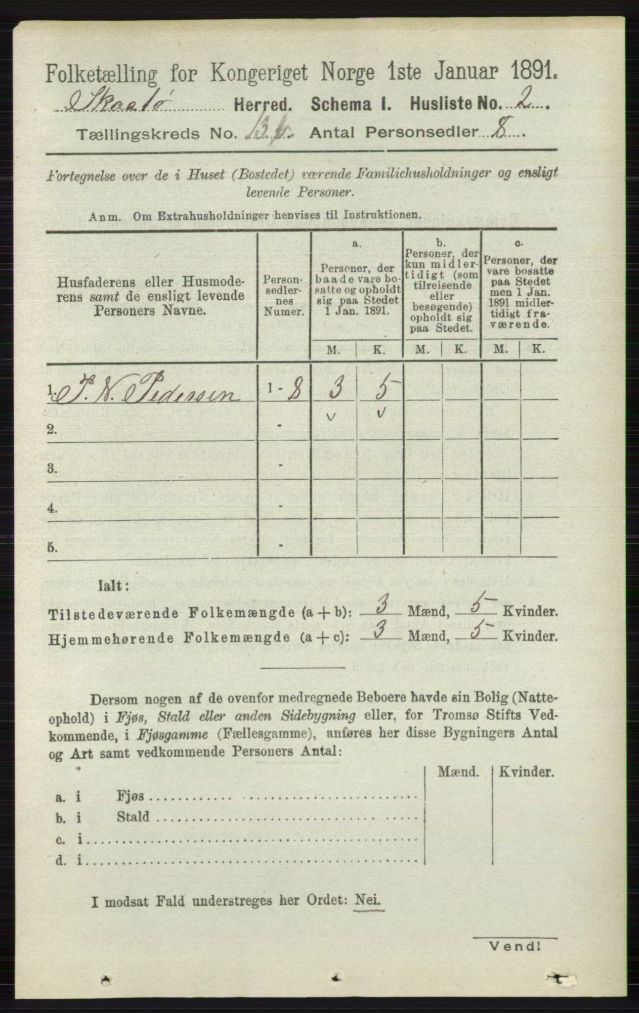 RA, 1891 census for 0815 Skåtøy, 1891, p. 4815