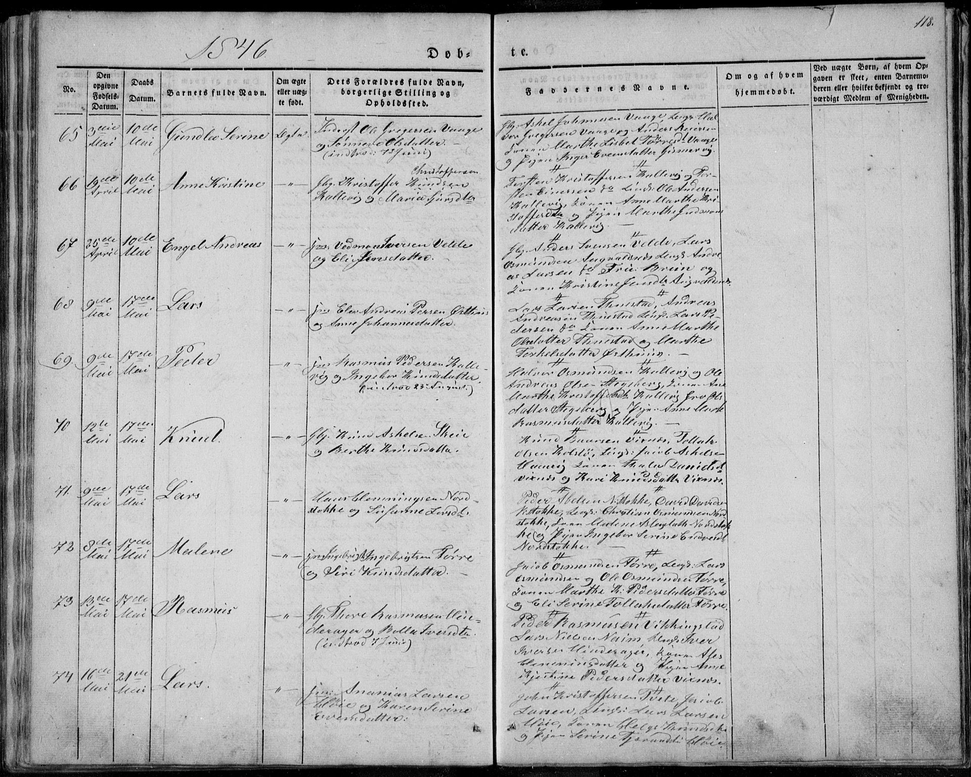 Avaldsnes sokneprestkontor, SAST/A -101851/H/Ha/Haa/L0006: Parish register (official) no. A 6, 1839-1847, p. 118