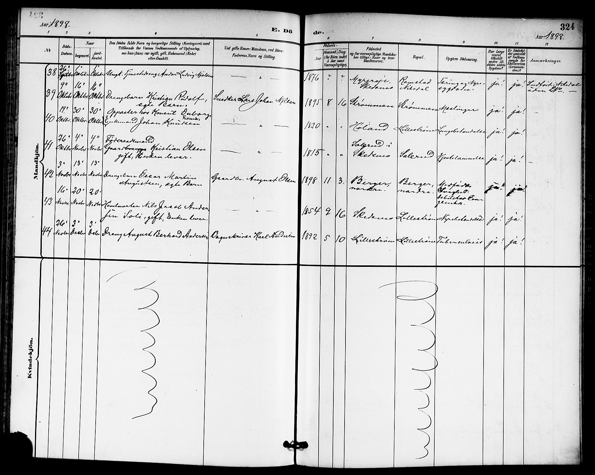 Skedsmo prestekontor Kirkebøker, AV/SAO-A-10033a/G/Ga/L0005a: Parish register (copy) no. I 5A, 1896-1901, p. 324