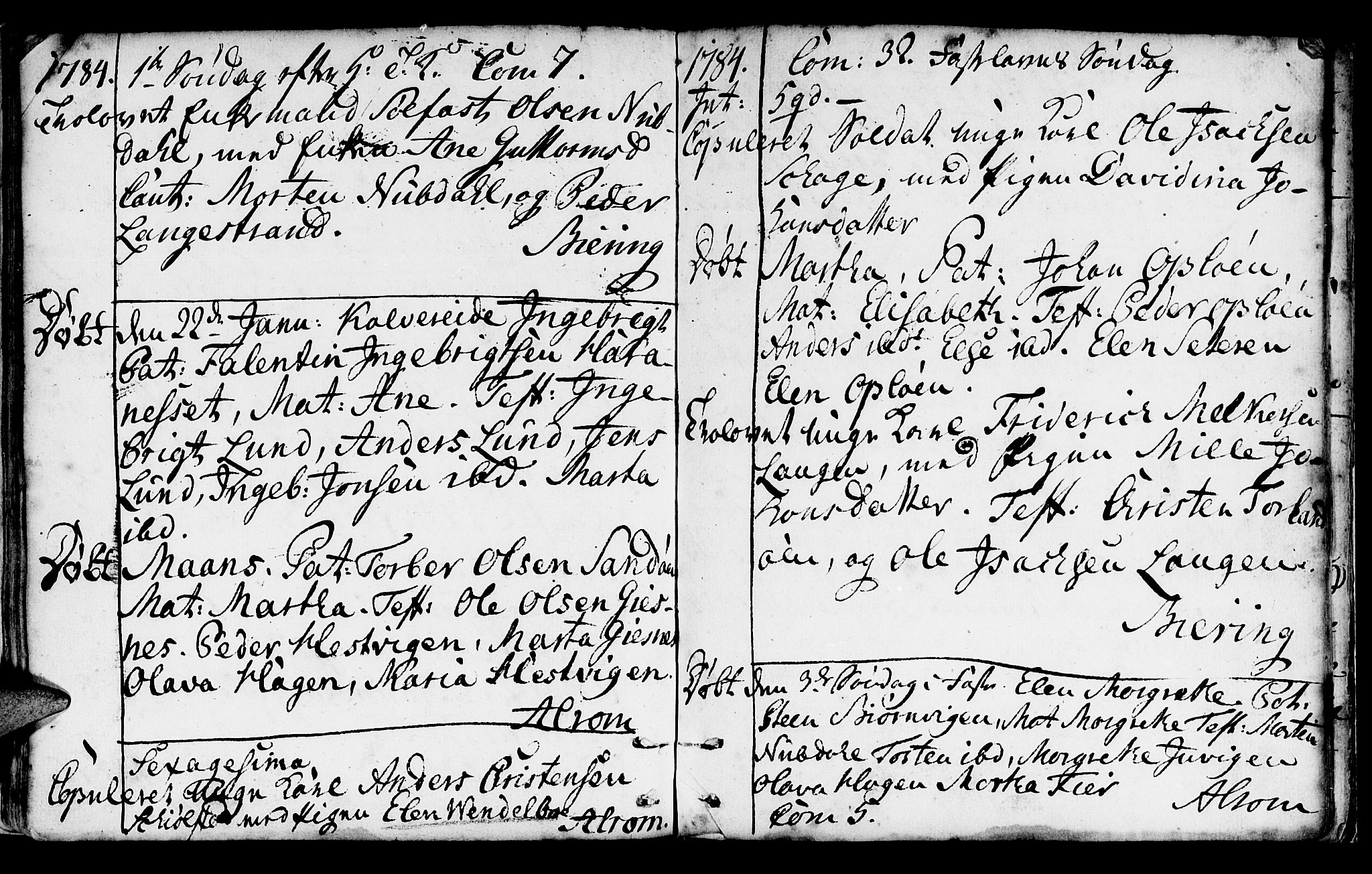 Ministerialprotokoller, klokkerbøker og fødselsregistre - Nord-Trøndelag, AV/SAT-A-1458/780/L0632: Parish register (official) no. 780A01, 1736-1786