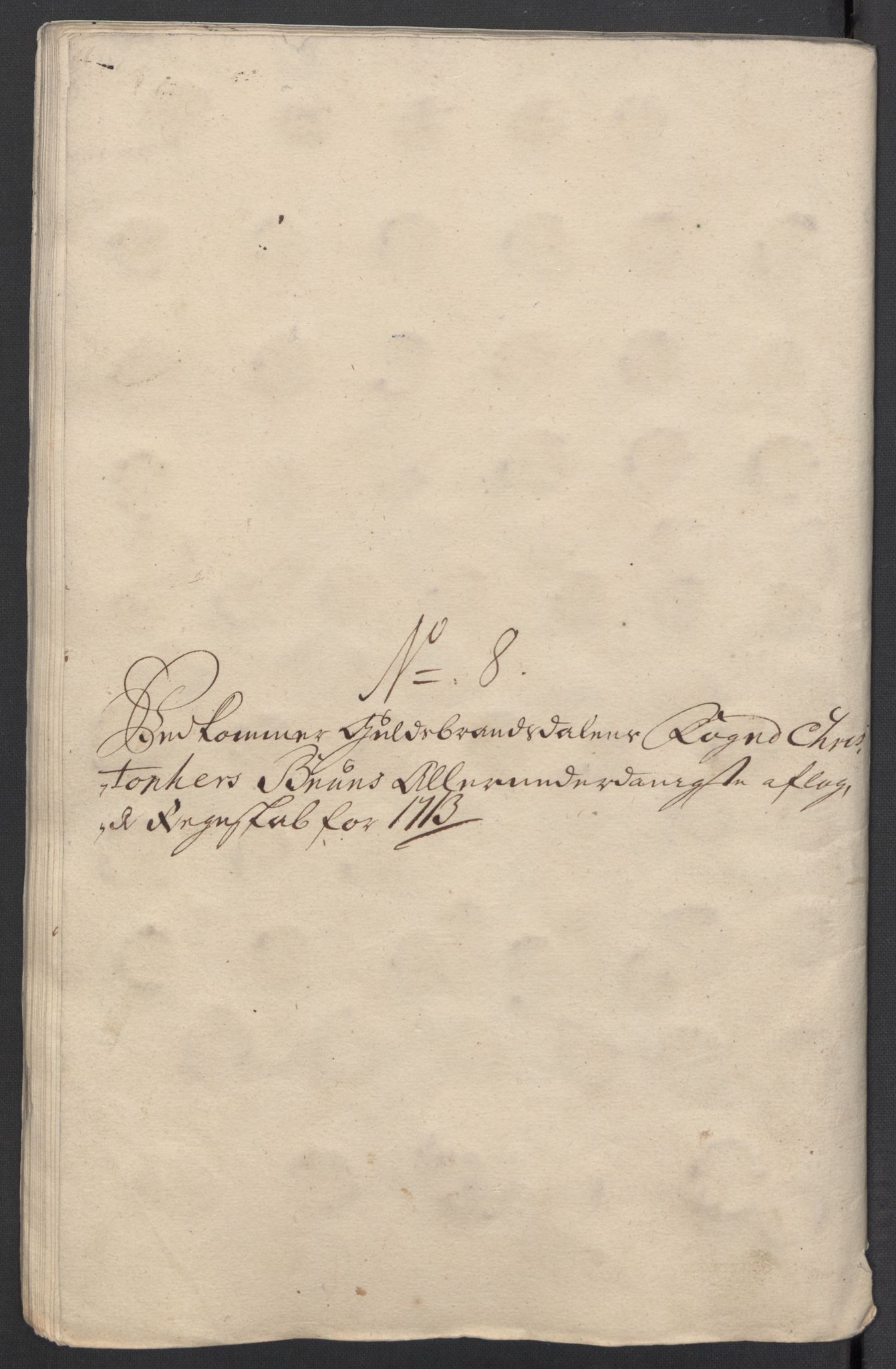 Rentekammeret inntil 1814, Reviderte regnskaper, Fogderegnskap, AV/RA-EA-4092/R17/L1182: Fogderegnskap Gudbrandsdal, 1713, p. 376