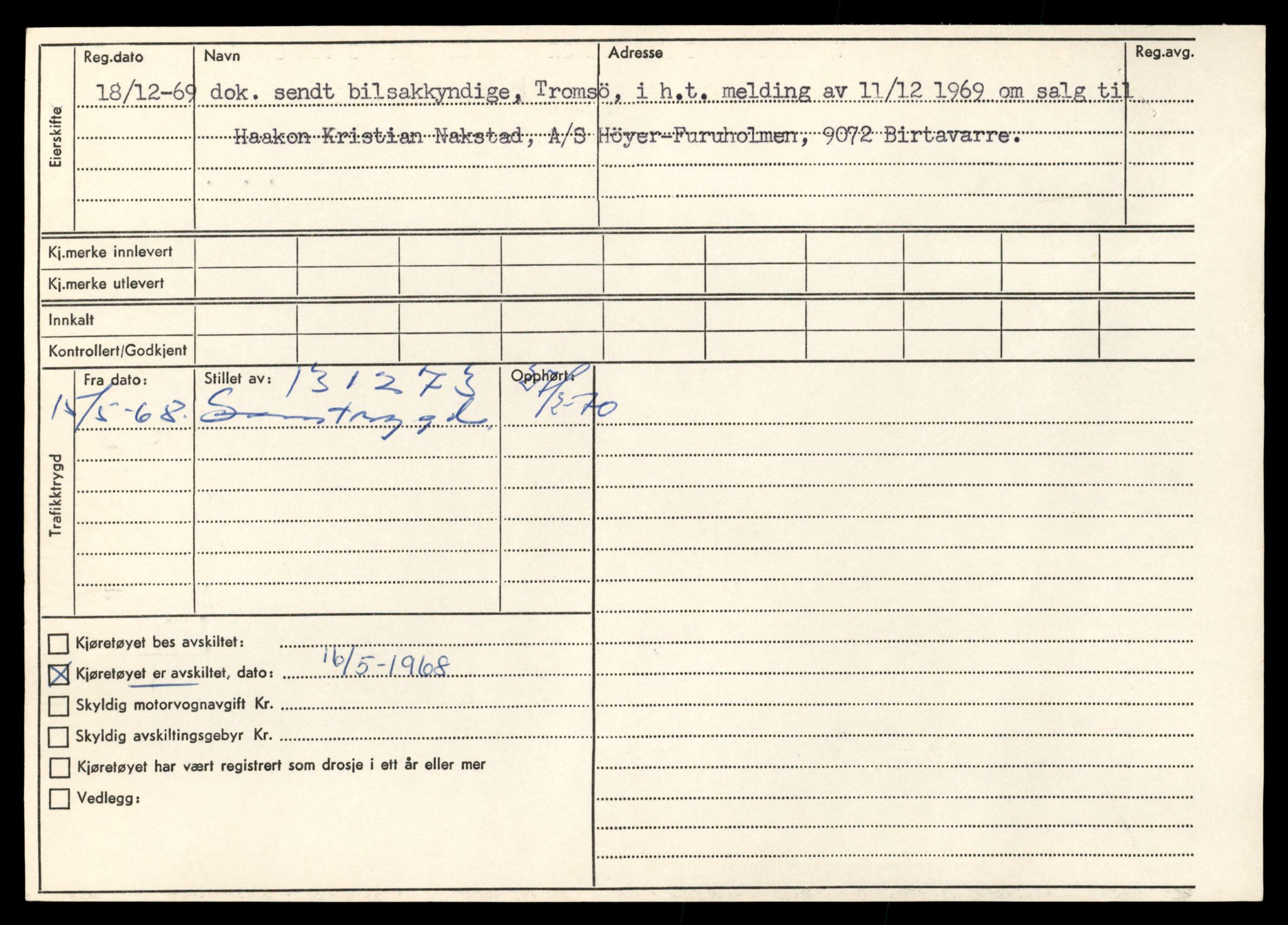 Møre og Romsdal vegkontor - Ålesund trafikkstasjon, AV/SAT-A-4099/F/Fe/L0043: Registreringskort for kjøretøy T 14080 - T 14204, 1927-1998, p. 768