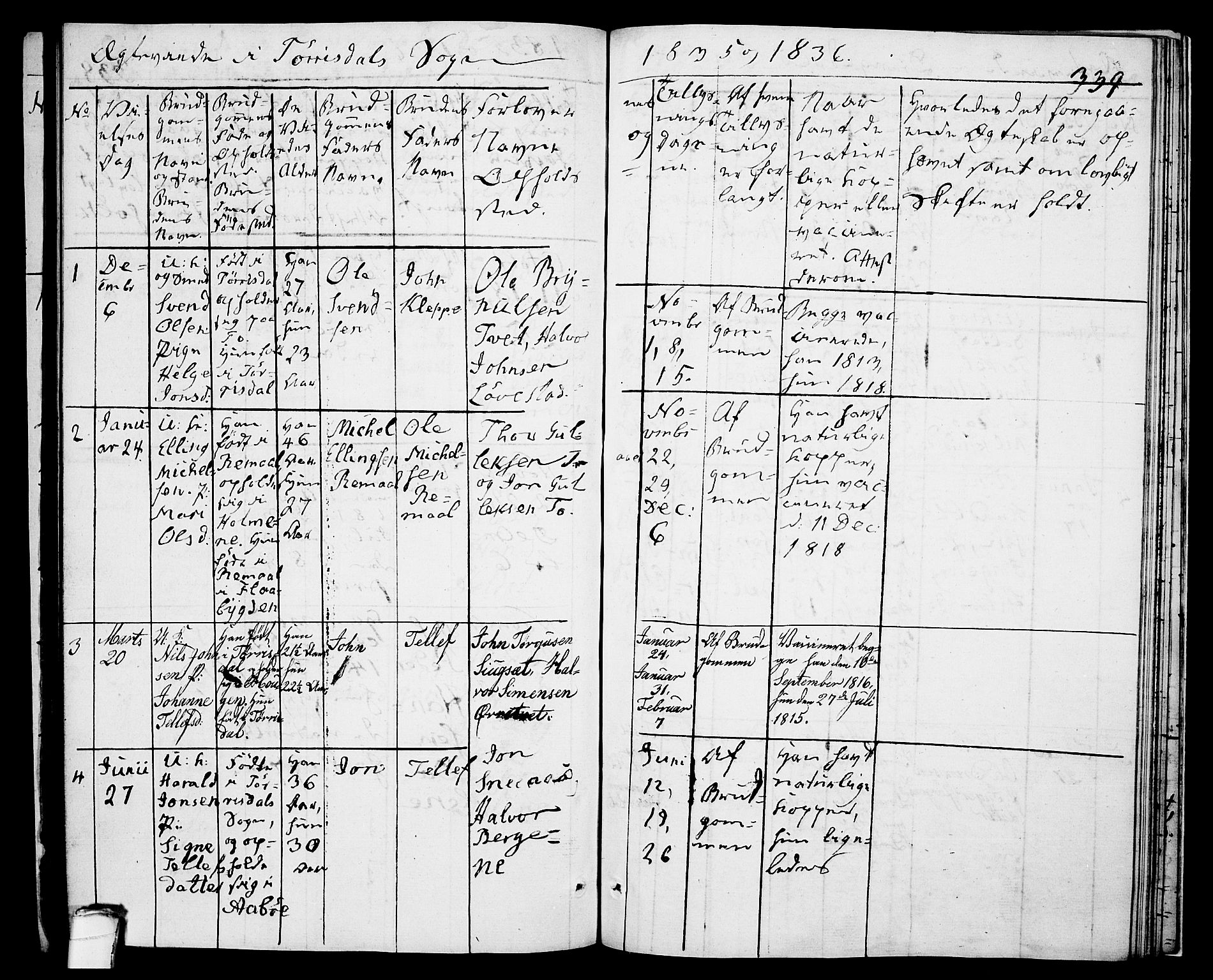 Drangedal kirkebøker, SAKO/A-258/F/Fa/L0006: Parish register (official) no. 6, 1831-1837, p. 339