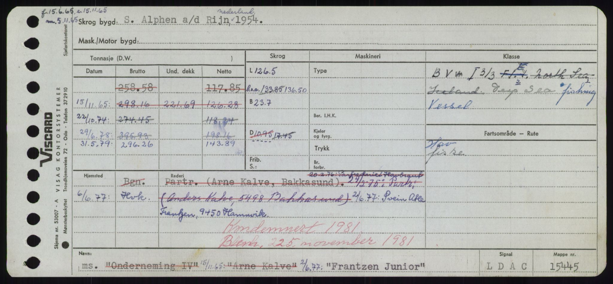 Sjøfartsdirektoratet med forløpere, Skipsmålingen, RA/S-1627/H/Hd/L0011: Fartøy, Fla-Får, p. 331