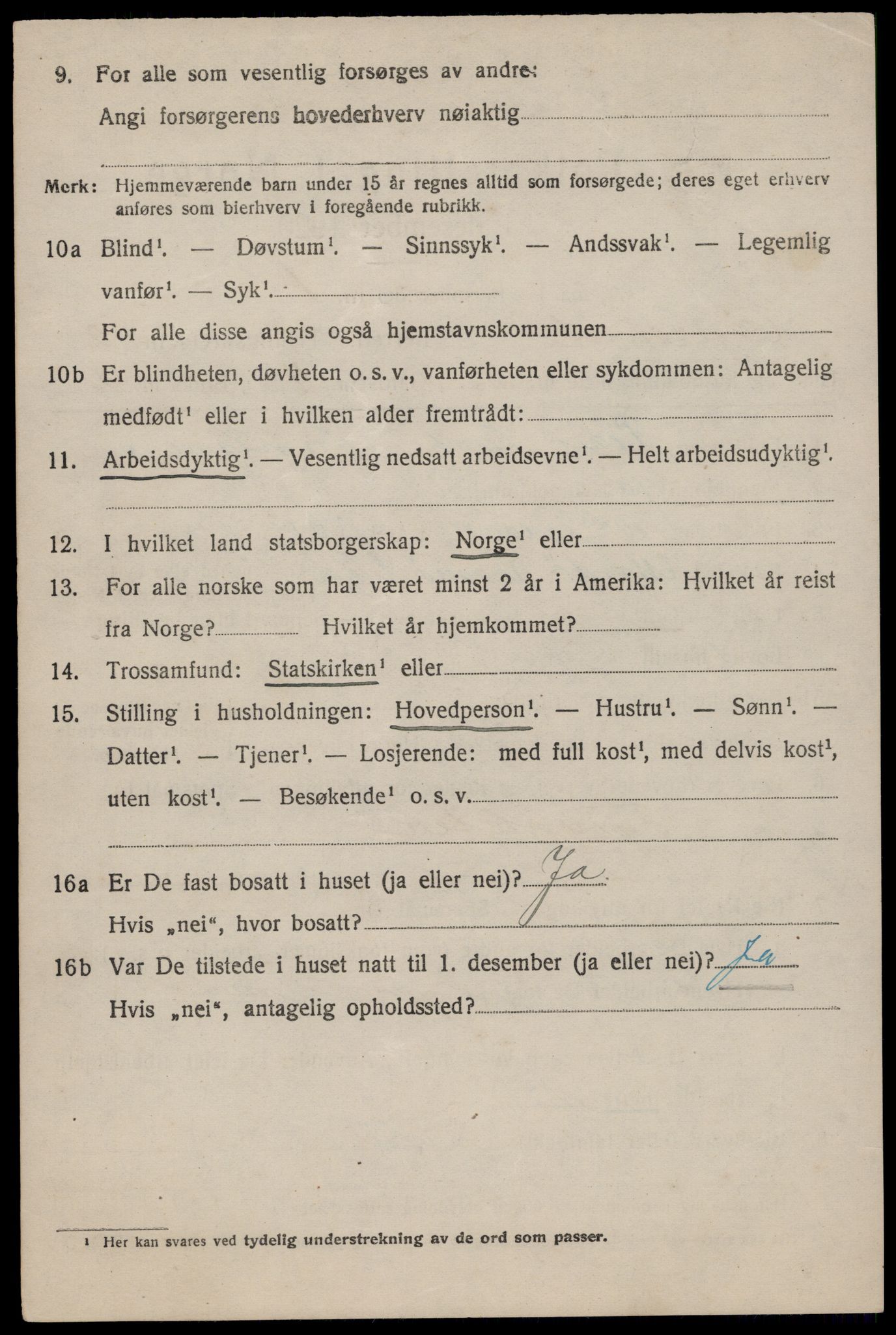 SAST, 1920 census for Eigersund, 1920, p. 1636