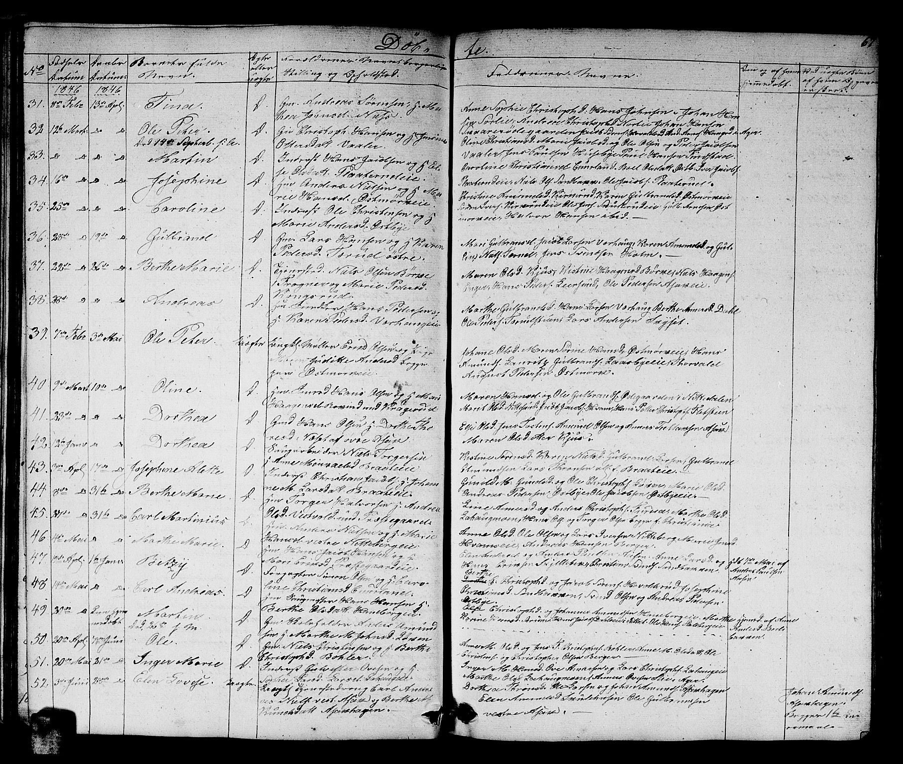 Skedsmo prestekontor Kirkebøker, AV/SAO-A-10033a/G/Ga/L0001: Parish register (copy) no. I 1, 1830-1854, p. 67