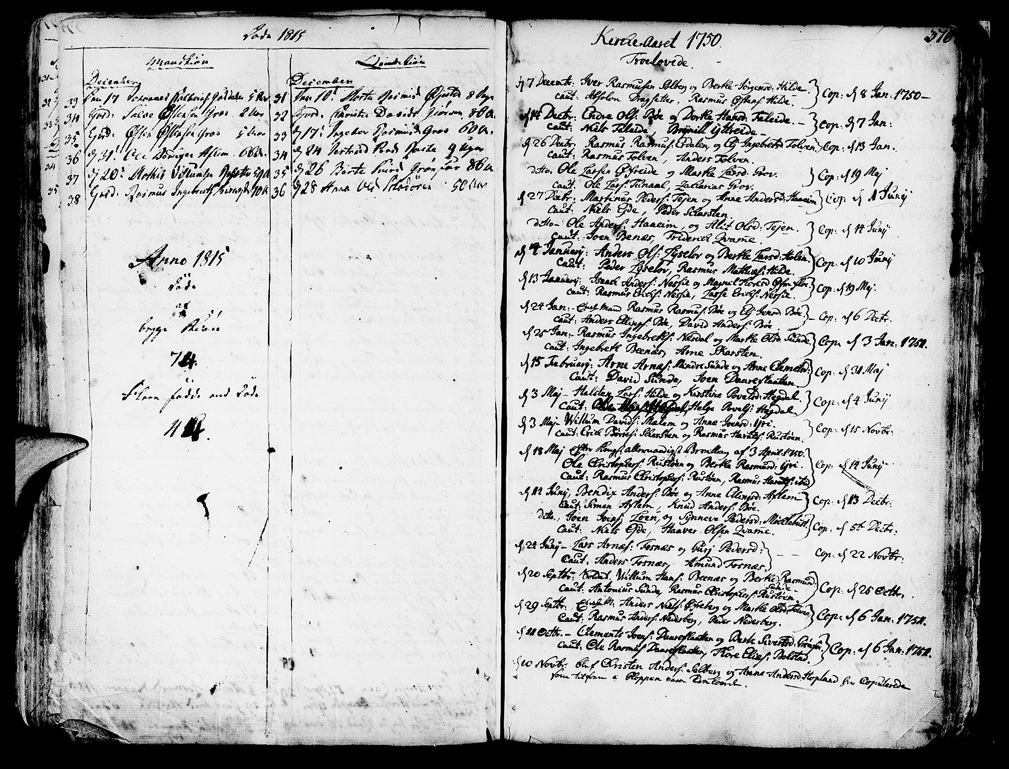 Innvik sokneprestembete, SAB/A-80501: Parish register (official) no. A 1, 1750-1816, p. 370