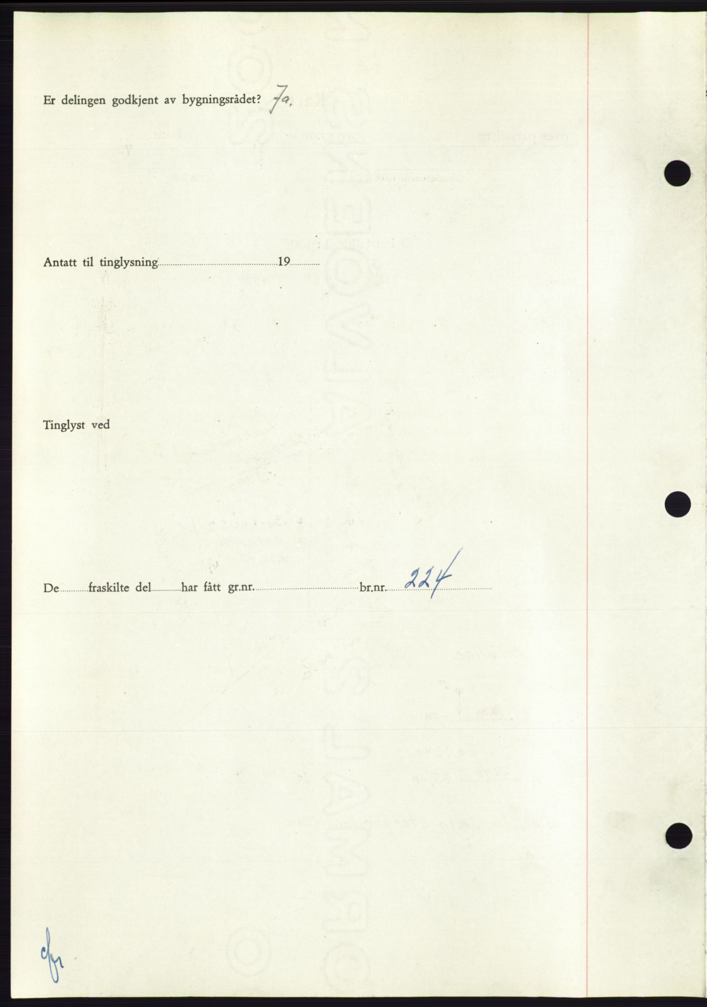 Søre Sunnmøre sorenskriveri, AV/SAT-A-4122/1/2/2C/L0094: Mortgage book no. 20A, 1953-1953, Diary no: : 1070/1953