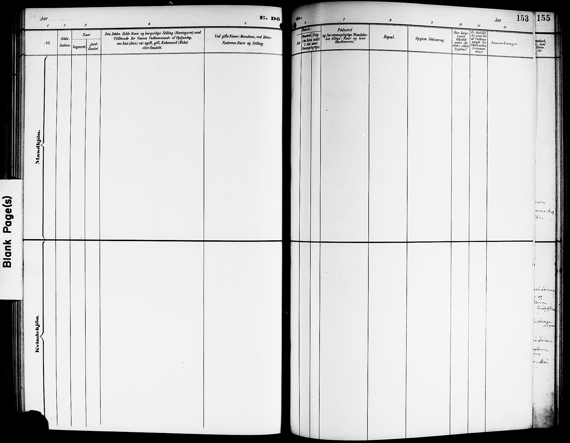 Sørum prestekontor Kirkebøker, AV/SAO-A-10303/G/Ga/L0006: Parish register (copy) no. I 6, 1894-1906, p. 153