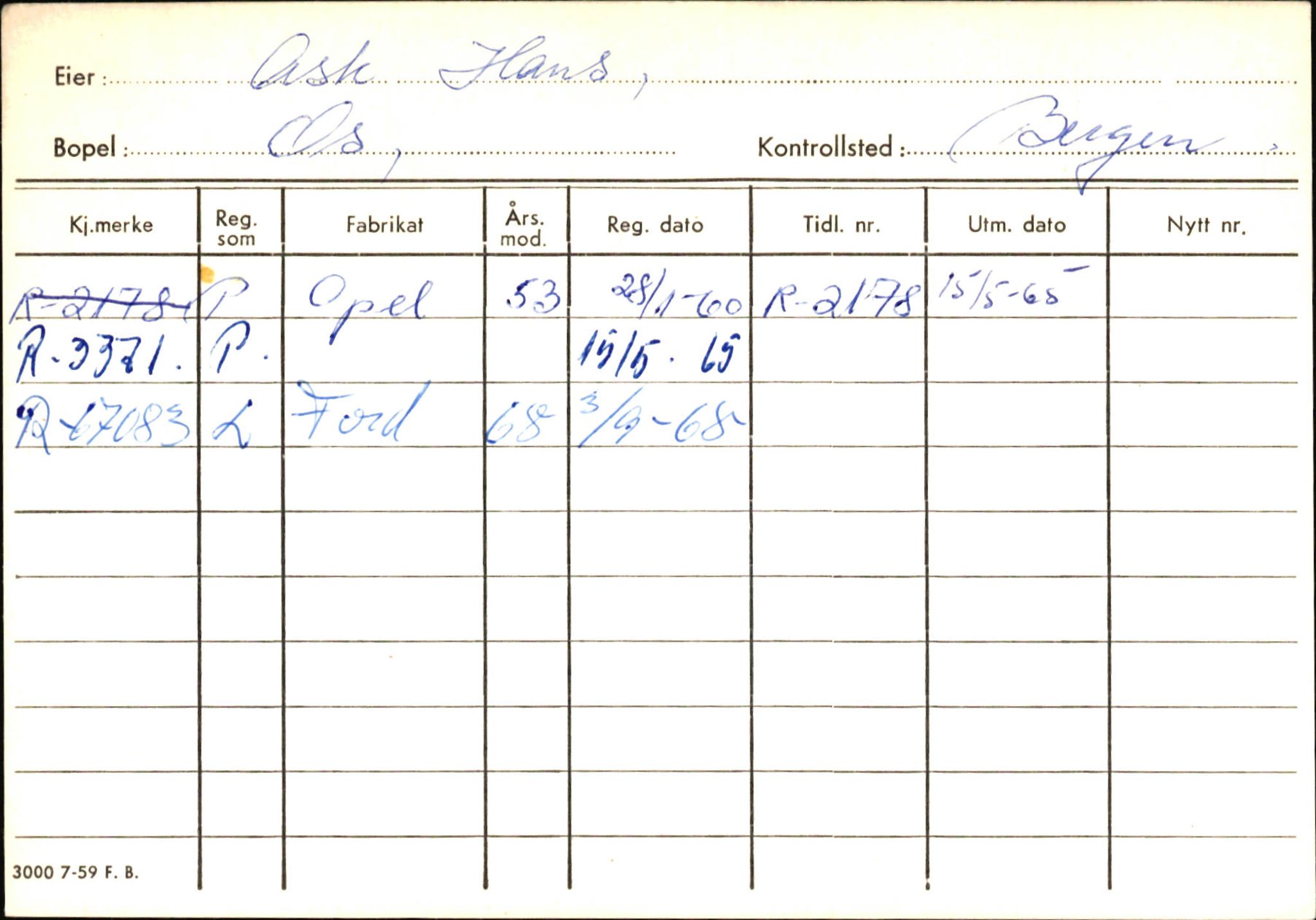 Statens vegvesen, Hordaland vegkontor, AV/SAB-A-5201/2/Ha/L0002: R-eierkort A, 1920-1971, p. 983