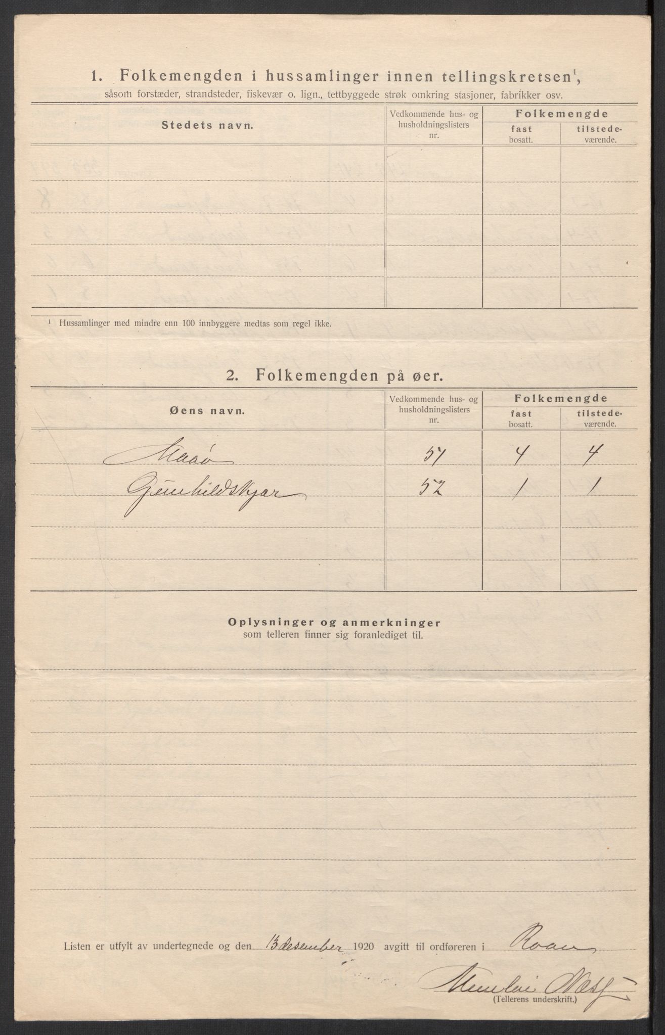 SAT, 1920 census for Roan, 1920, p. 24