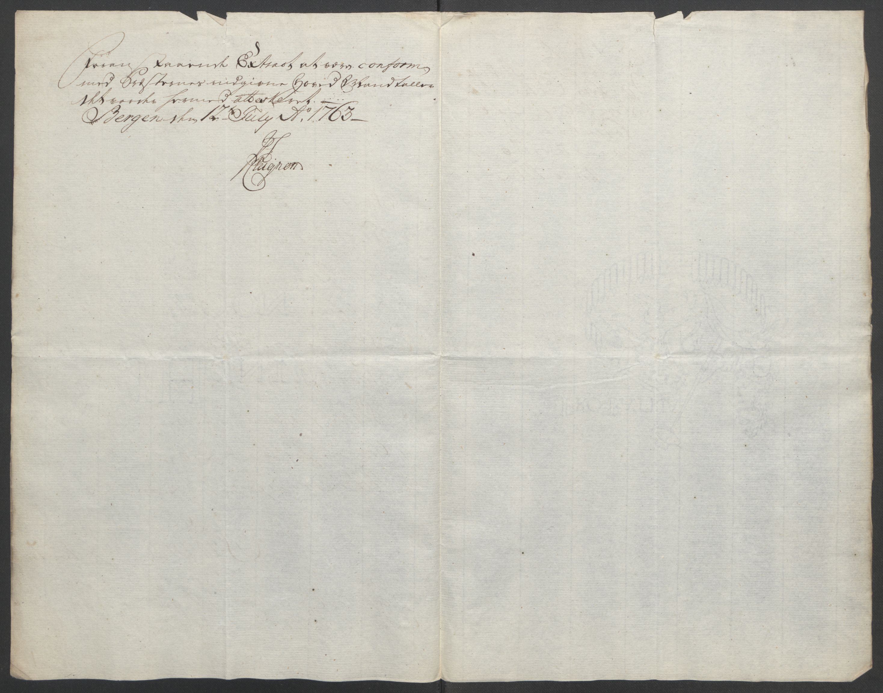 Rentekammeret inntil 1814, Reviderte regnskaper, Fogderegnskap, RA/EA-4092/R49/L3157: Ekstraskatten Rosendal Baroni, 1762-1772, p. 12