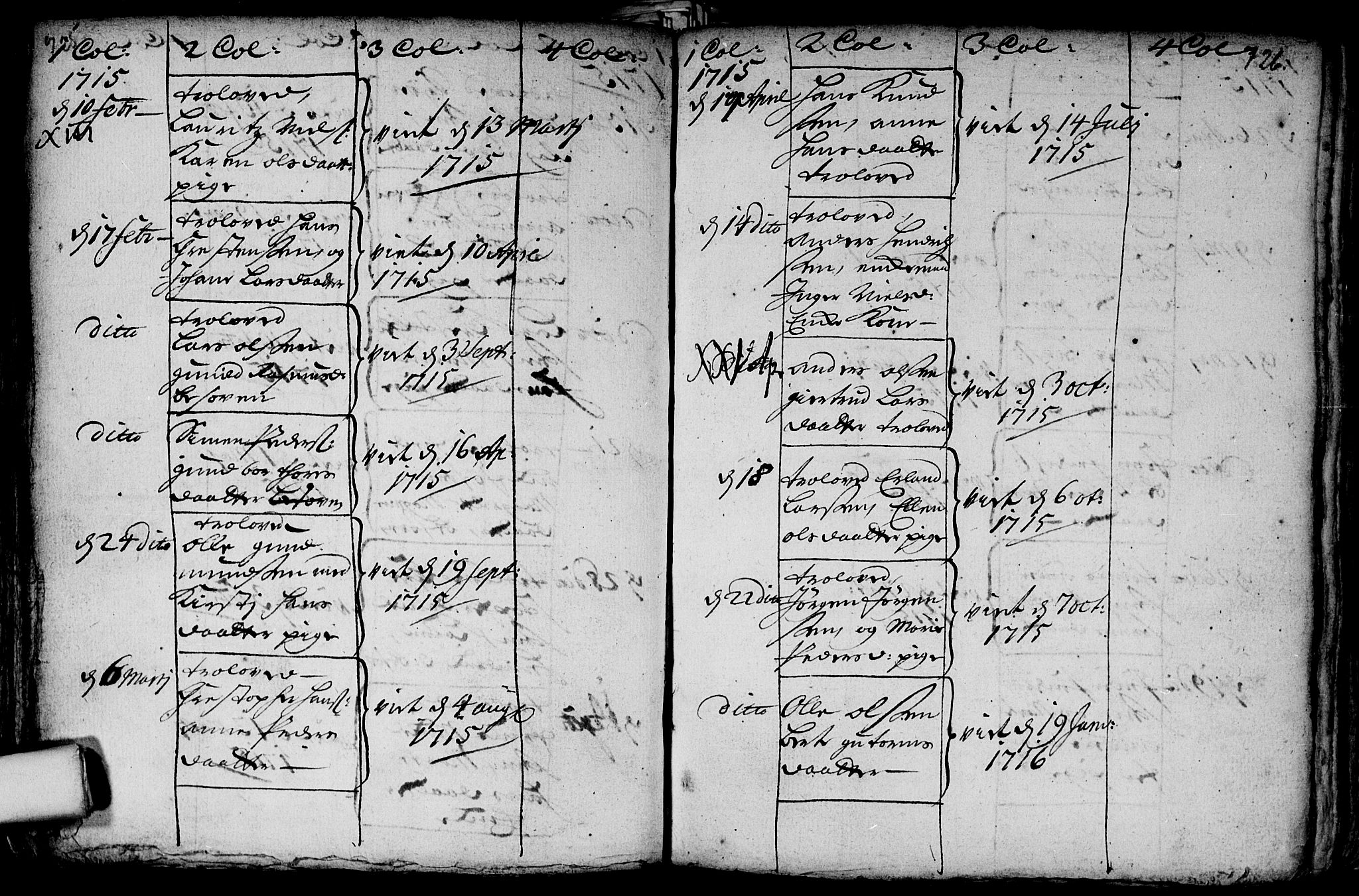 Aker prestekontor kirkebøker, SAO/A-10861/F/L0002: Parish register (official) no. 2, 1714-1720, p. 725-726